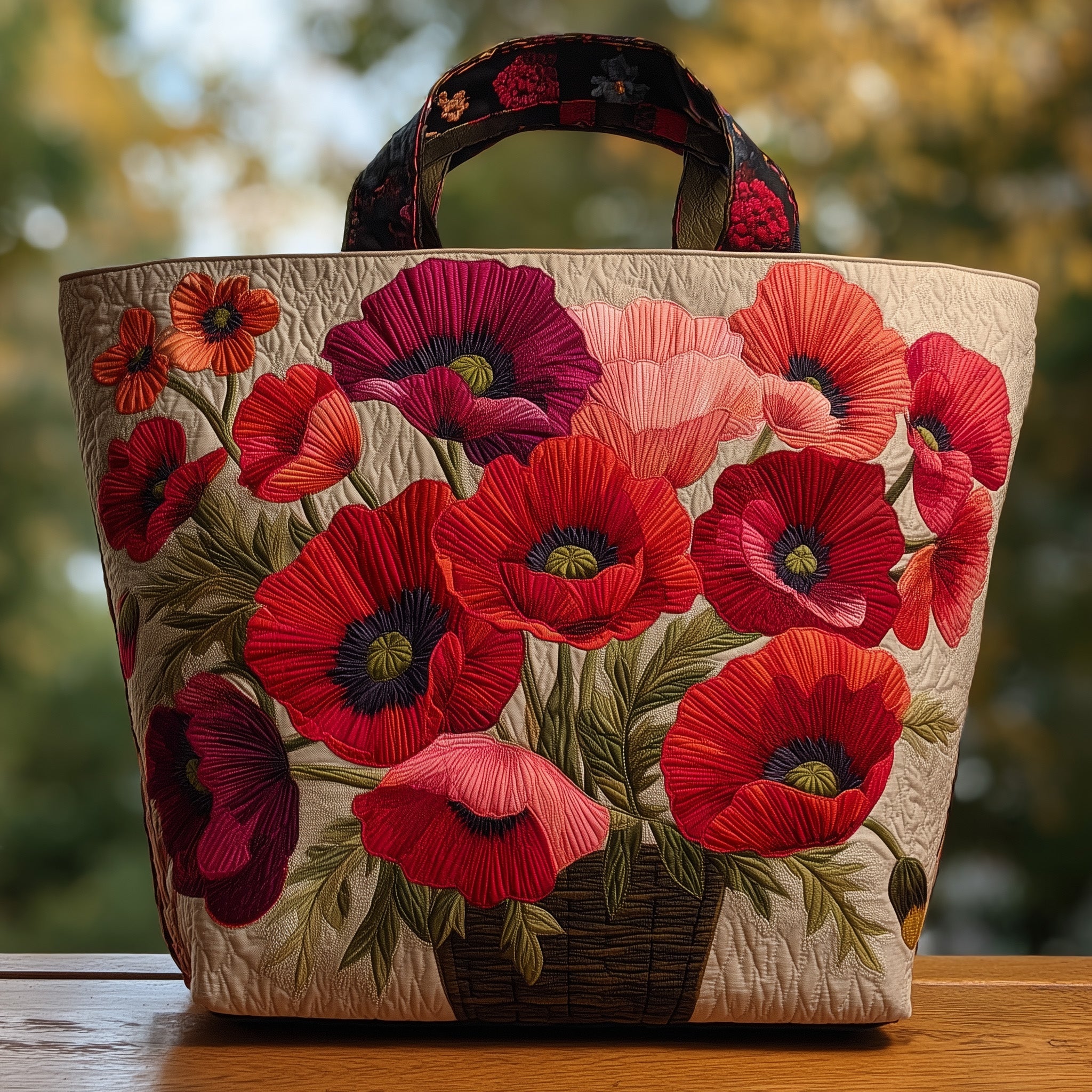 Poppy Quilted Tote Bag GFTOMA2523 - Giftroza