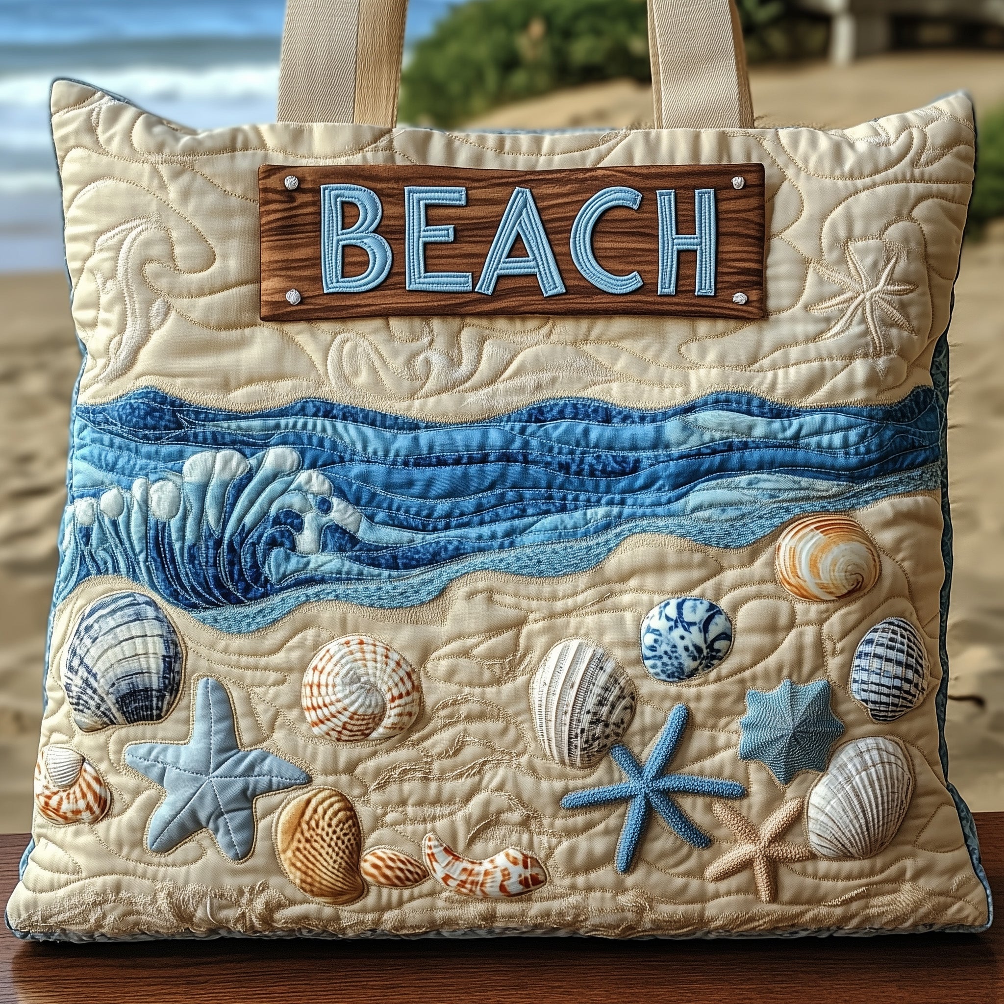 Ocean Treasures Quilted Tote Bag GFTOHD7997 - Giftroza