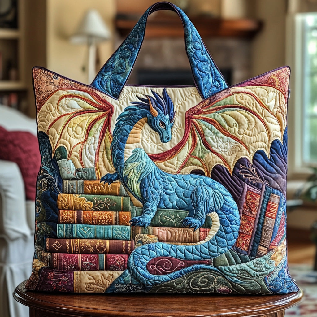 Bookish Quilted Tote Bag - Giftroza