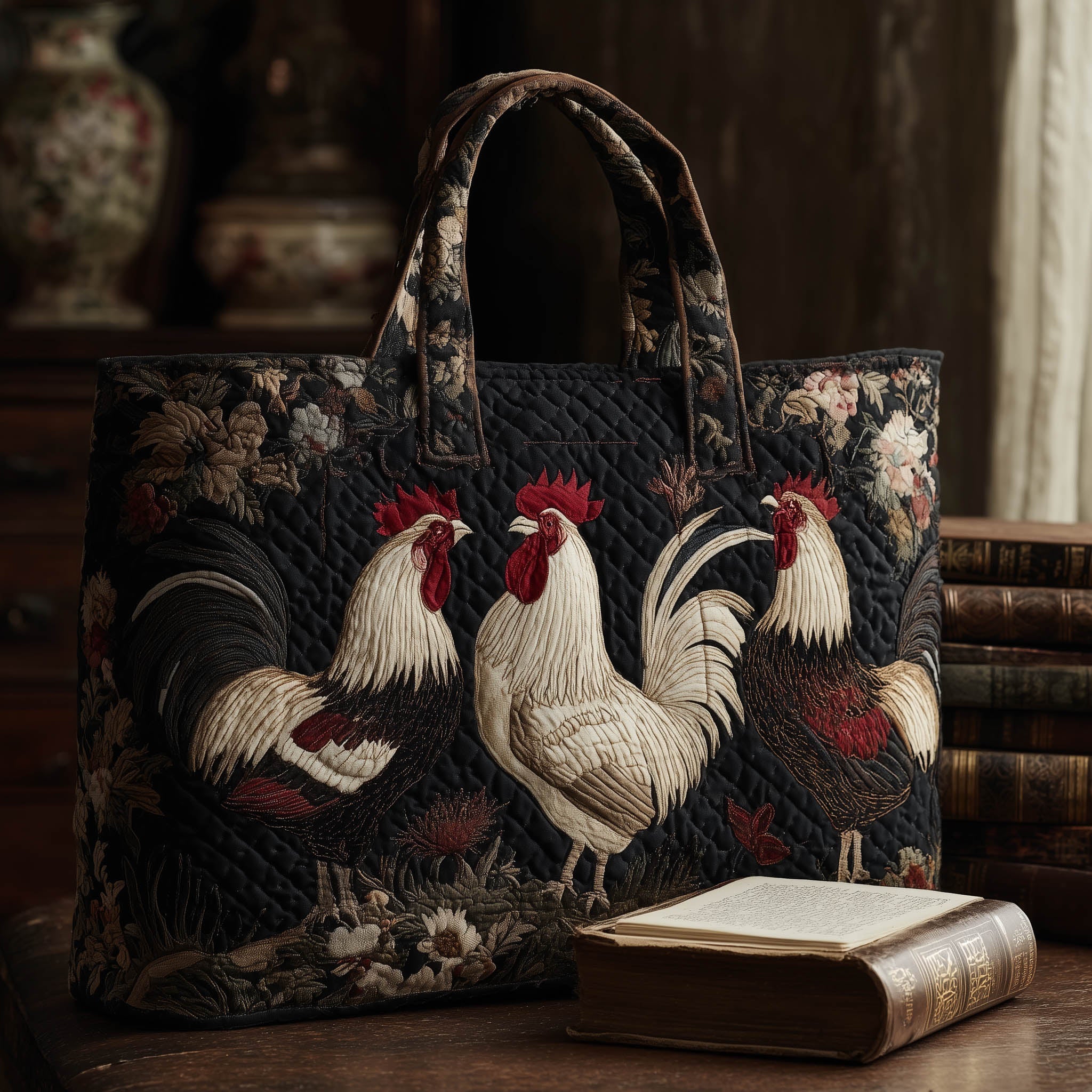 The Book of Cluck Quilted Tote Bag GFTOTL3849 - Giftroza