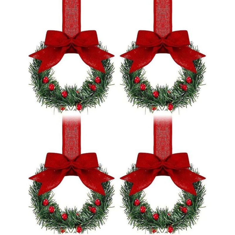 🔥$6.99 Today Only⚡ 50K+ SOLD! Almost Gone-💥🎁Christmas Mini Window Wreaths - Giftroza