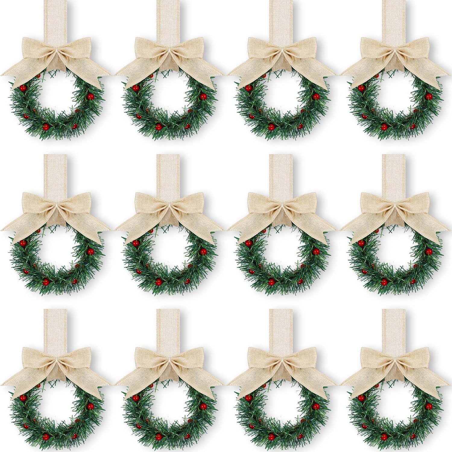 🔥$6.99 Today Only⚡ 50K+ SOLD! Almost Gone-💥🎁Christmas Mini Window Wreaths - Giftroza