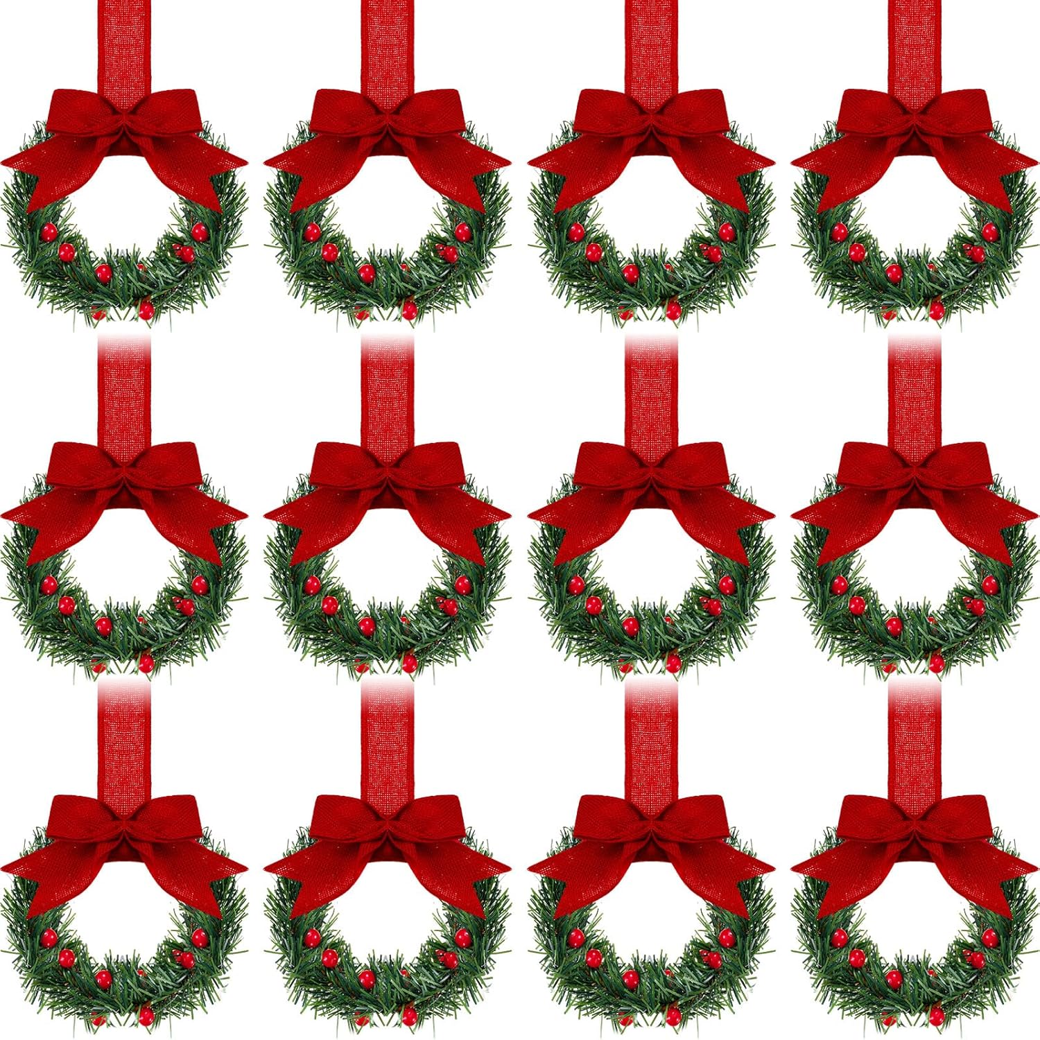 🔥$6.99 Today Only⚡ 50K+ SOLD! Almost Gone-💥🎁Christmas Mini Window Wreaths - Giftroza