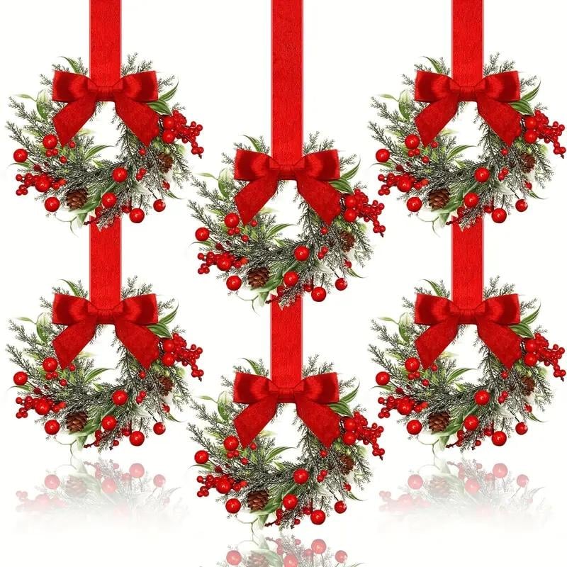 🔥$6.99 Today Only⚡ 50K+ SOLD! Almost Gone-💥🎁Christmas Mini Window Wreaths - Giftroza