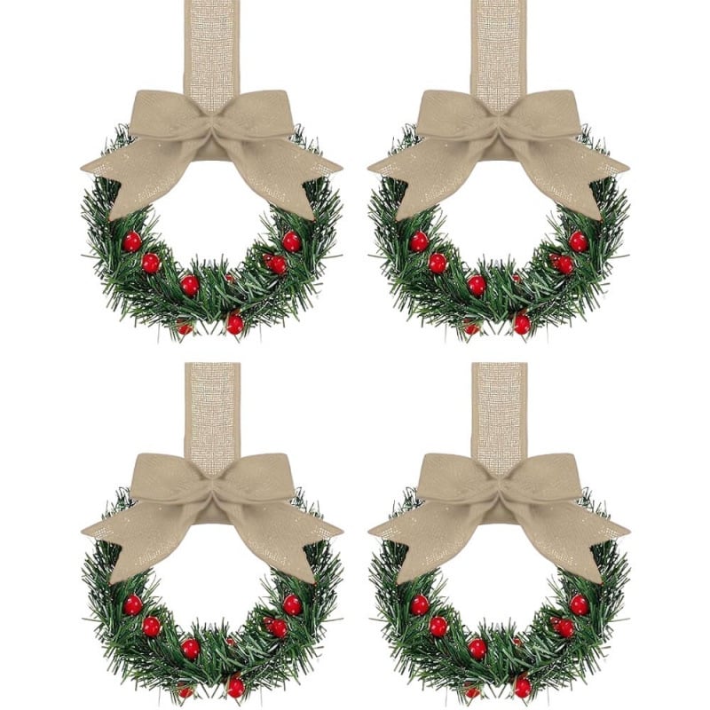 🔥$6.99 Today Only⚡ 50K+ SOLD! Almost Gone-💥🎁Christmas Mini Window Wreaths - Giftroza