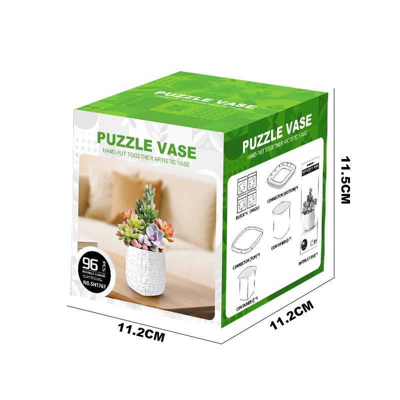 3D Starry Night In The Wind Flower Pot Puzzle - ( 96 Piece ) - Giftroza