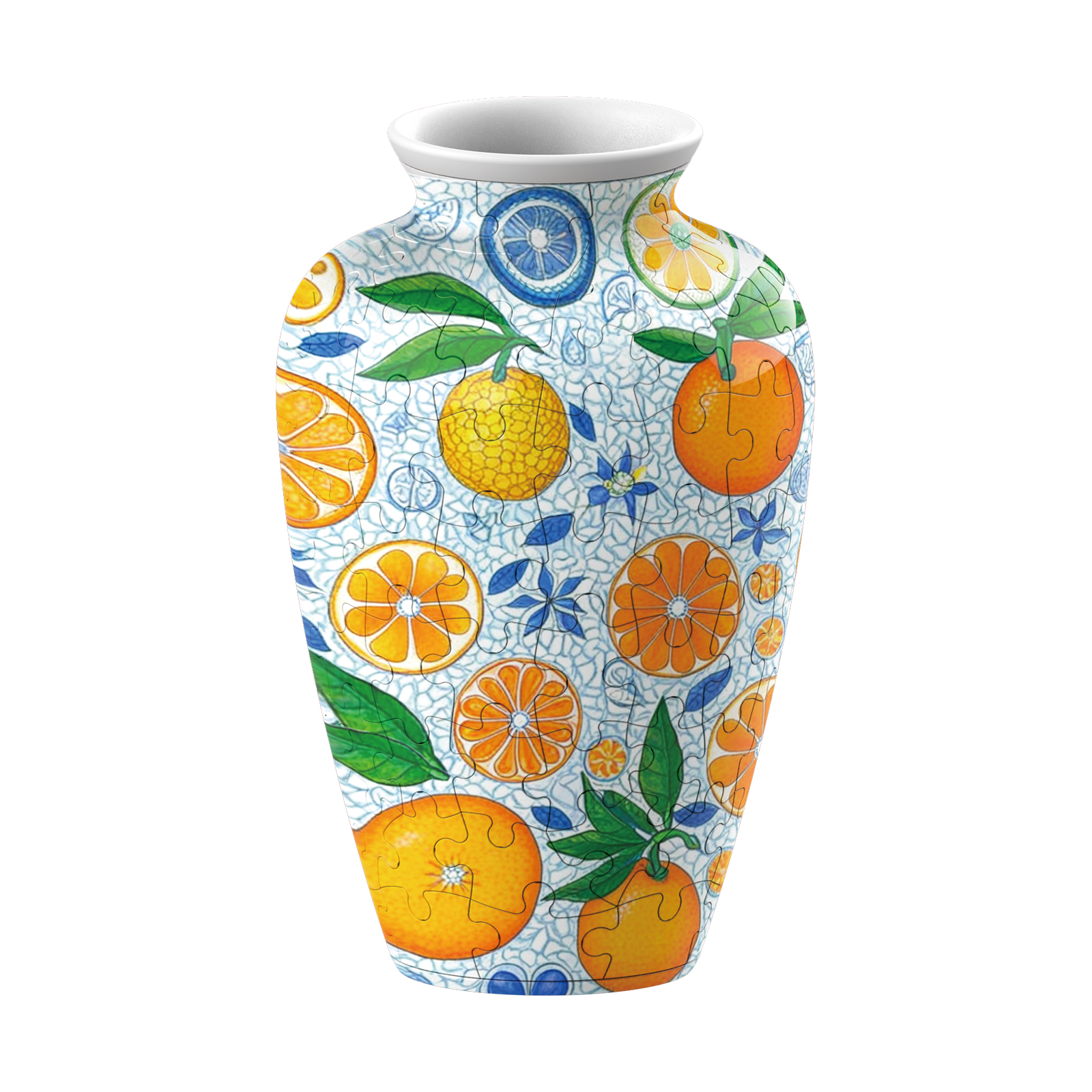 Ice-cold Refreshing Mandarin Orange -Summer Only Series Puzzle Short-Necked Vase  - (120 Pieces) - Giftroza