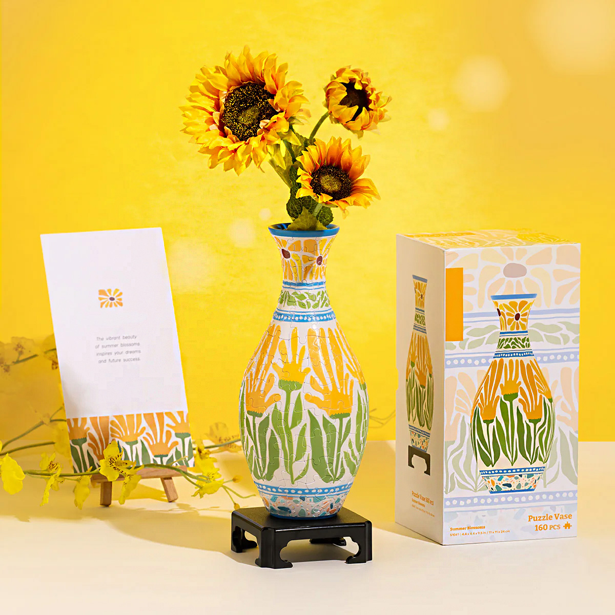 Summer Blossoms Vase Puzzle - (160 Piece) - Giftroza