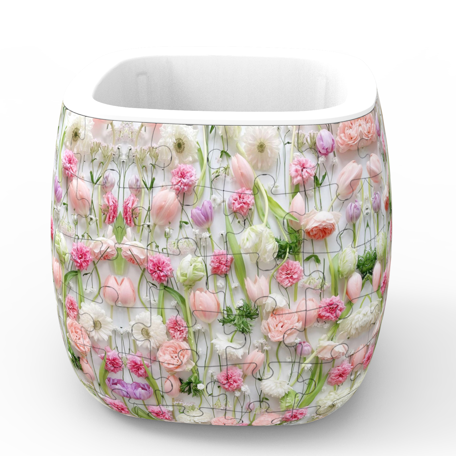 3D Gorgeous Flowers Series Flower Pot Puzzle - ( 96 Piece ) - Giftroza