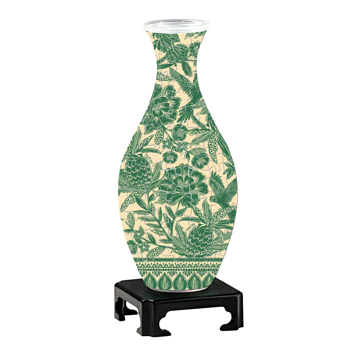 3D Magical Green Peony And Pineapple Series Puzzle Vase - (160 Pieces) - Giftroza