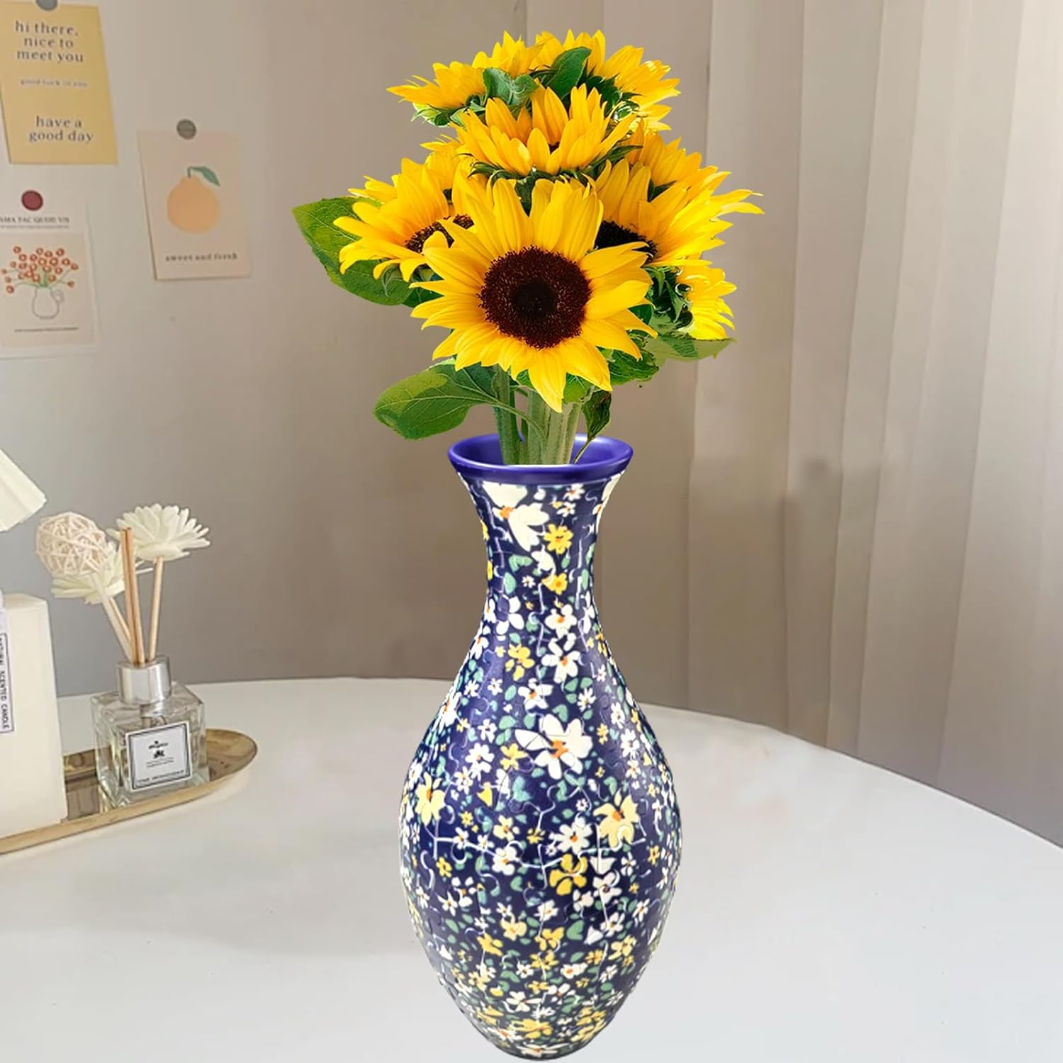 3D Classic Small Chrysanthemum Puzzle Vase - (160 Pieces) - Giftroza