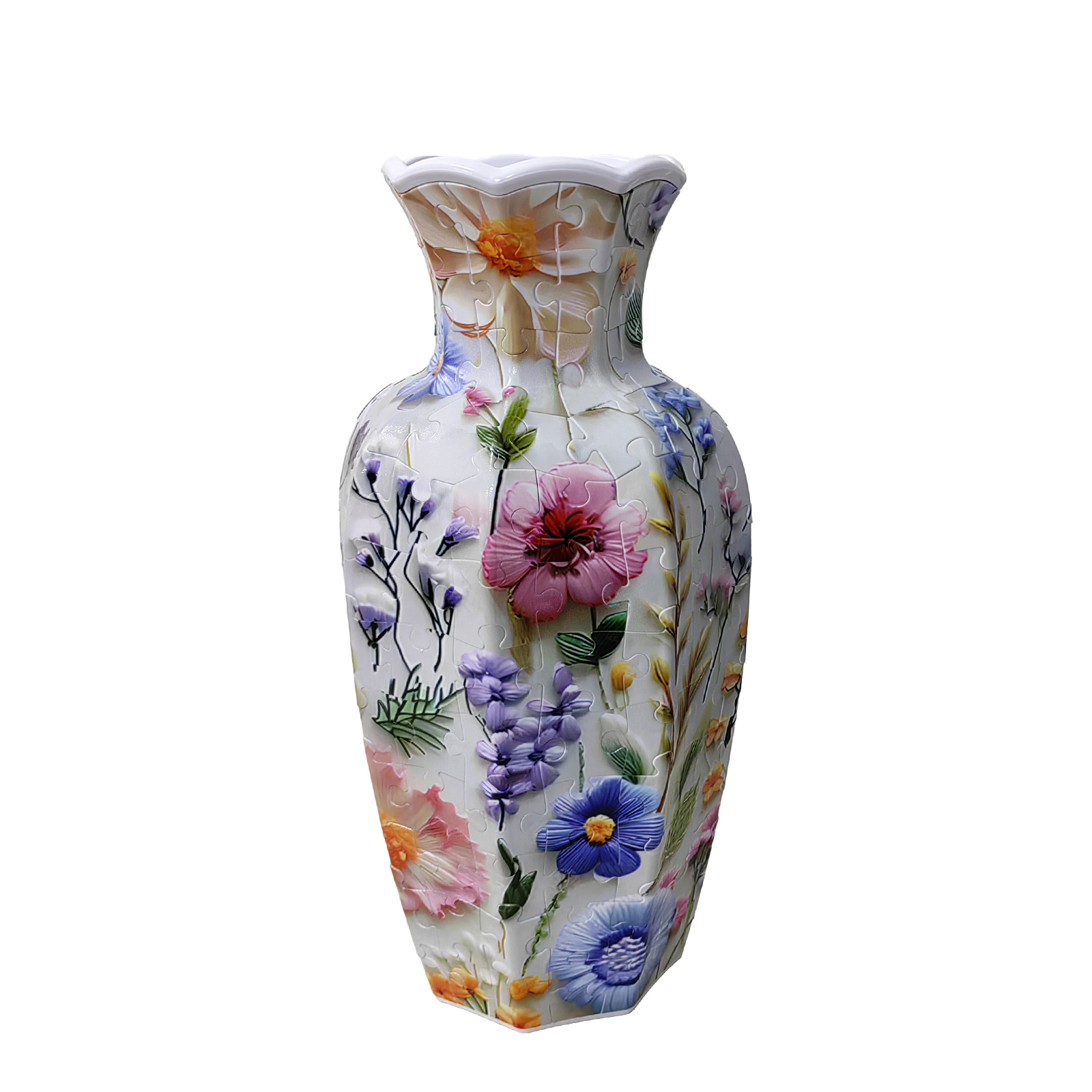 Three-Dimensional Floral -Shaped Neck Long Vase Jigsaw Puzzle (164 Pieces) - Giftroza