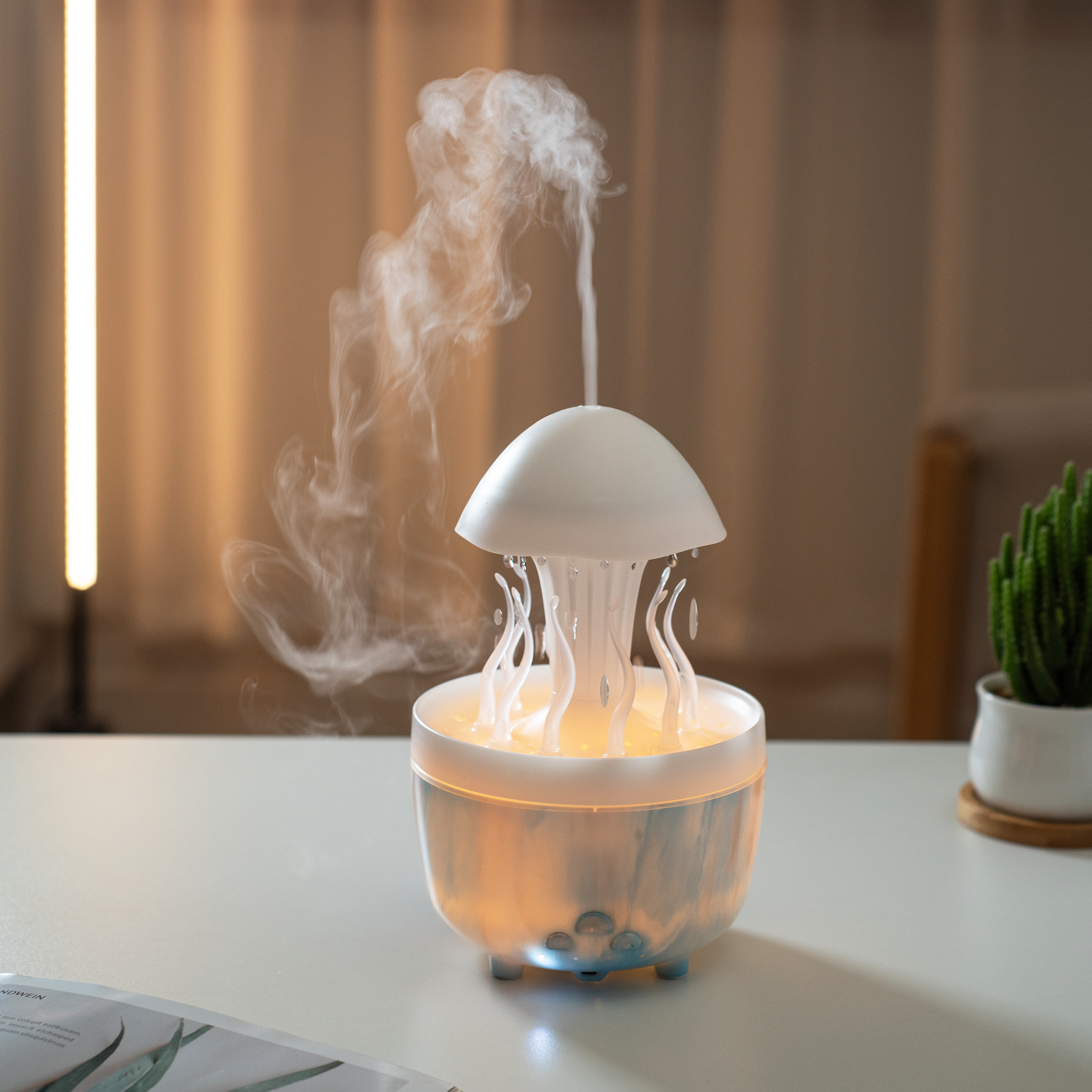 Giftroza Rain Sound Sleep Aid Jellyfish Aromatherapy Humidifier - Giftroza