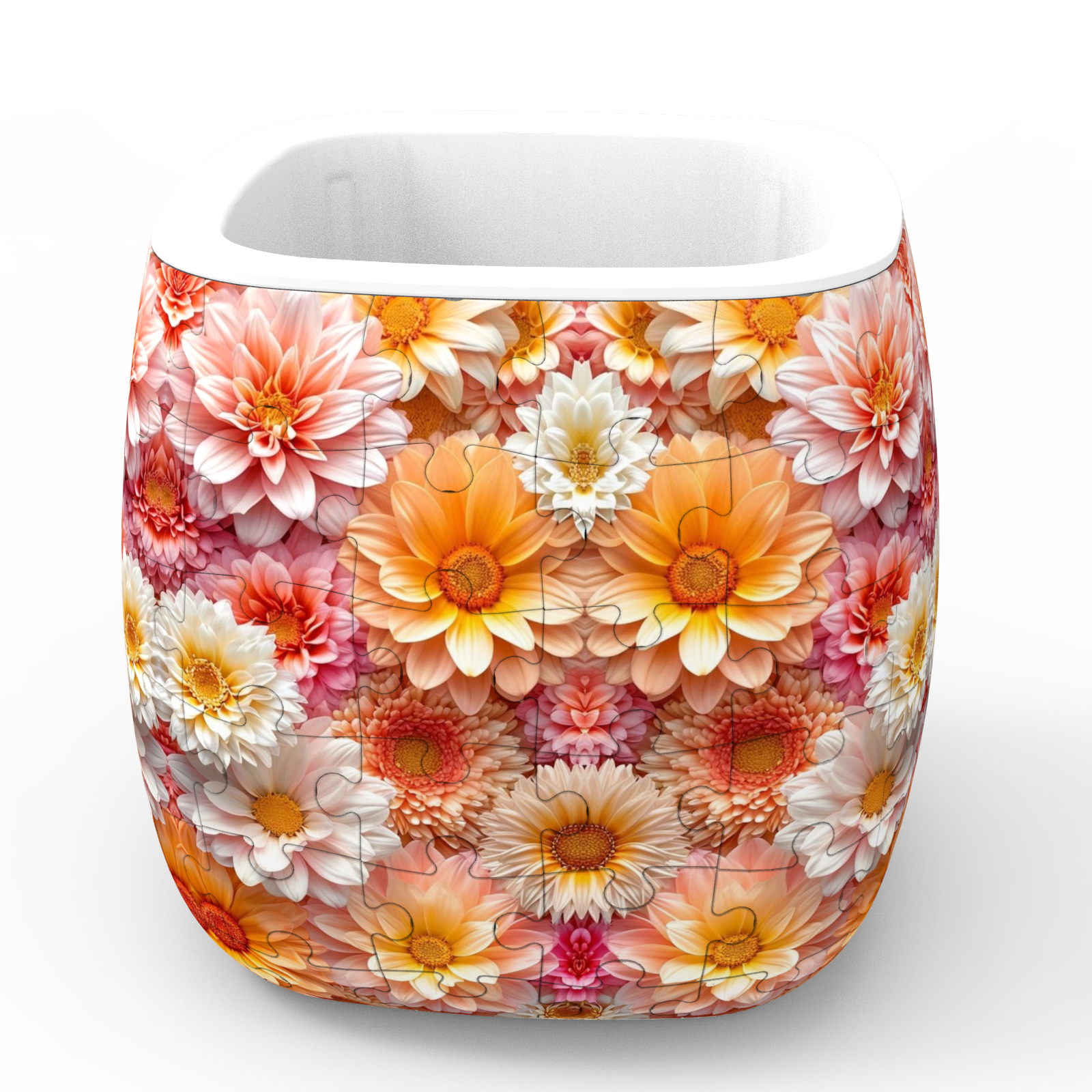 3D Dahlia Series Flower Pot Puzzle - ( 96 Piece ) - Giftroza