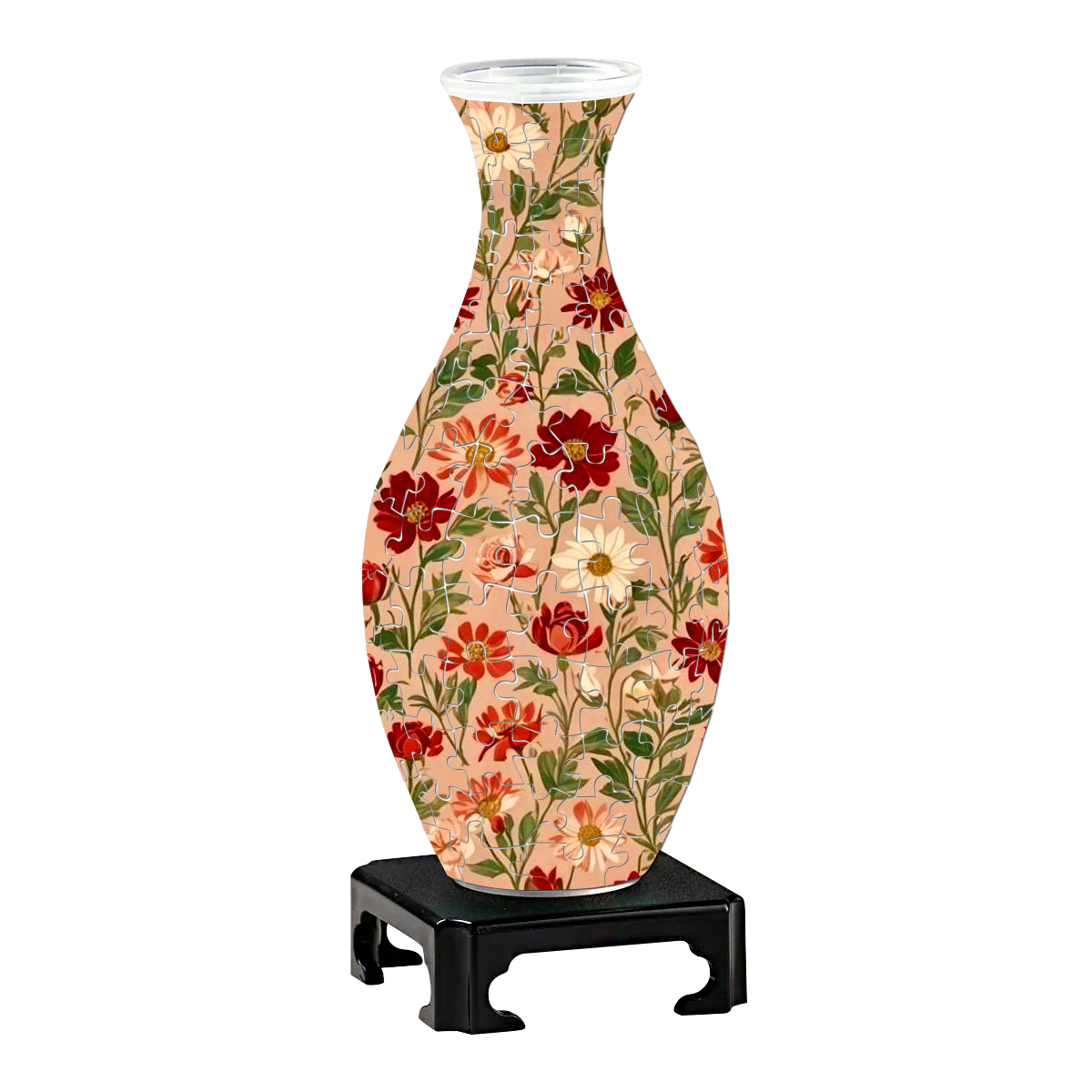 Vintage Elegant Daisy Flowers Series Puzzle Vase - (160 Pieces) - Giftroza