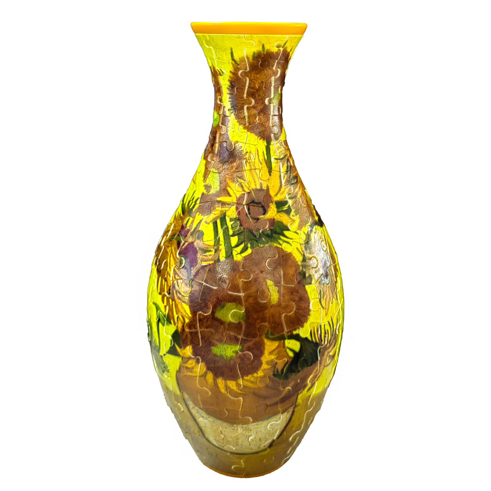 3D Sunflower Oil Painting Puzzle Vase - (160 Pieces) - Giftroza