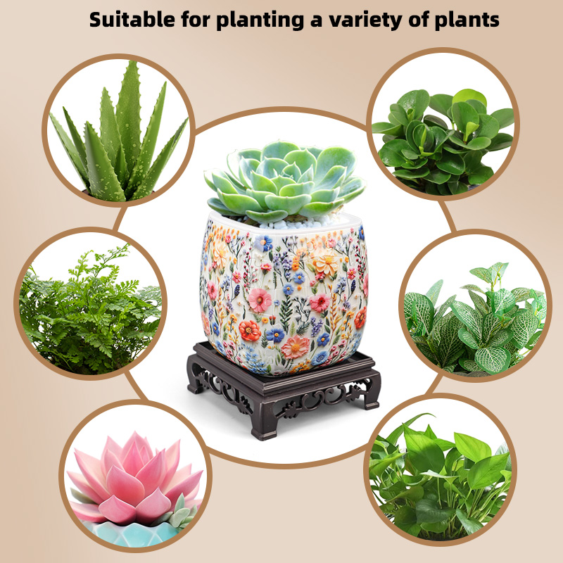 3D Starry Night In The Wind Flower Pot Puzzle - ( 96 Piece ) - Giftroza