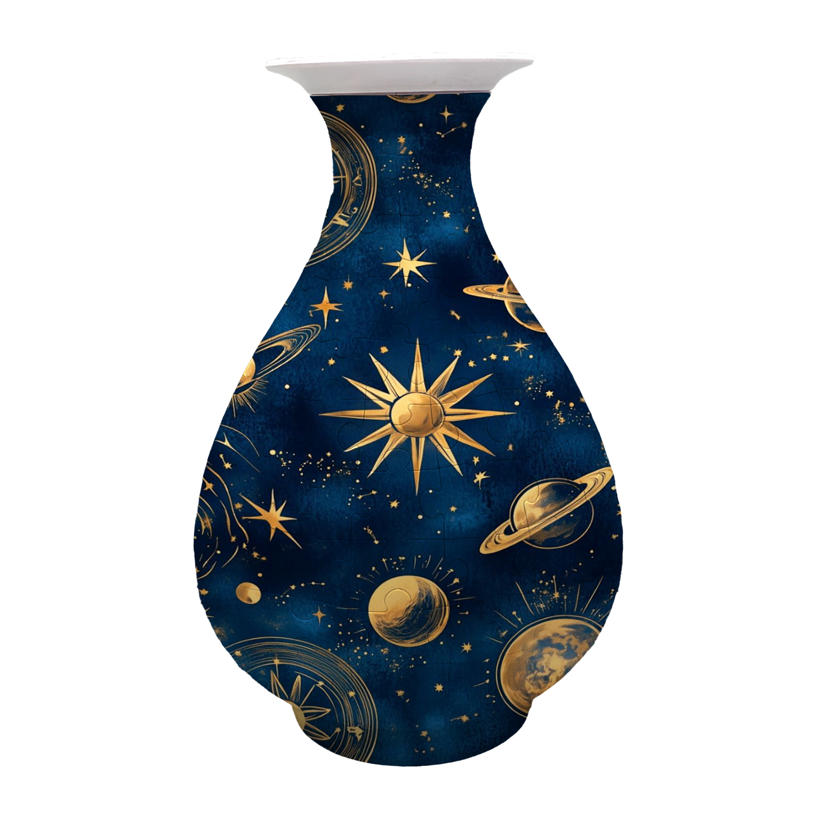 3D Interstellar Space Adventure Series Puzzle Round Belly Vase - (162 Pieces) - Giftroza