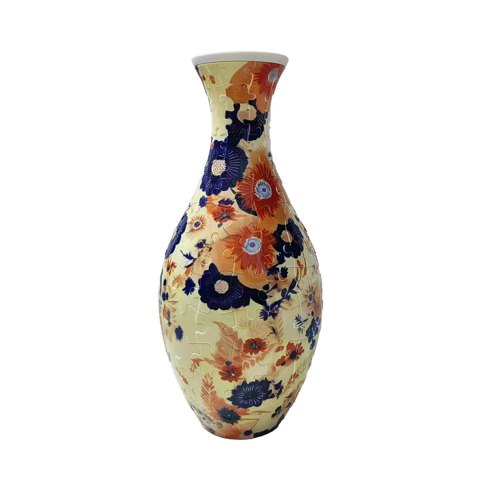 3D Piece Yellow Flower Painting Style Puzzle Vase - (160 Pieces) - Giftroza