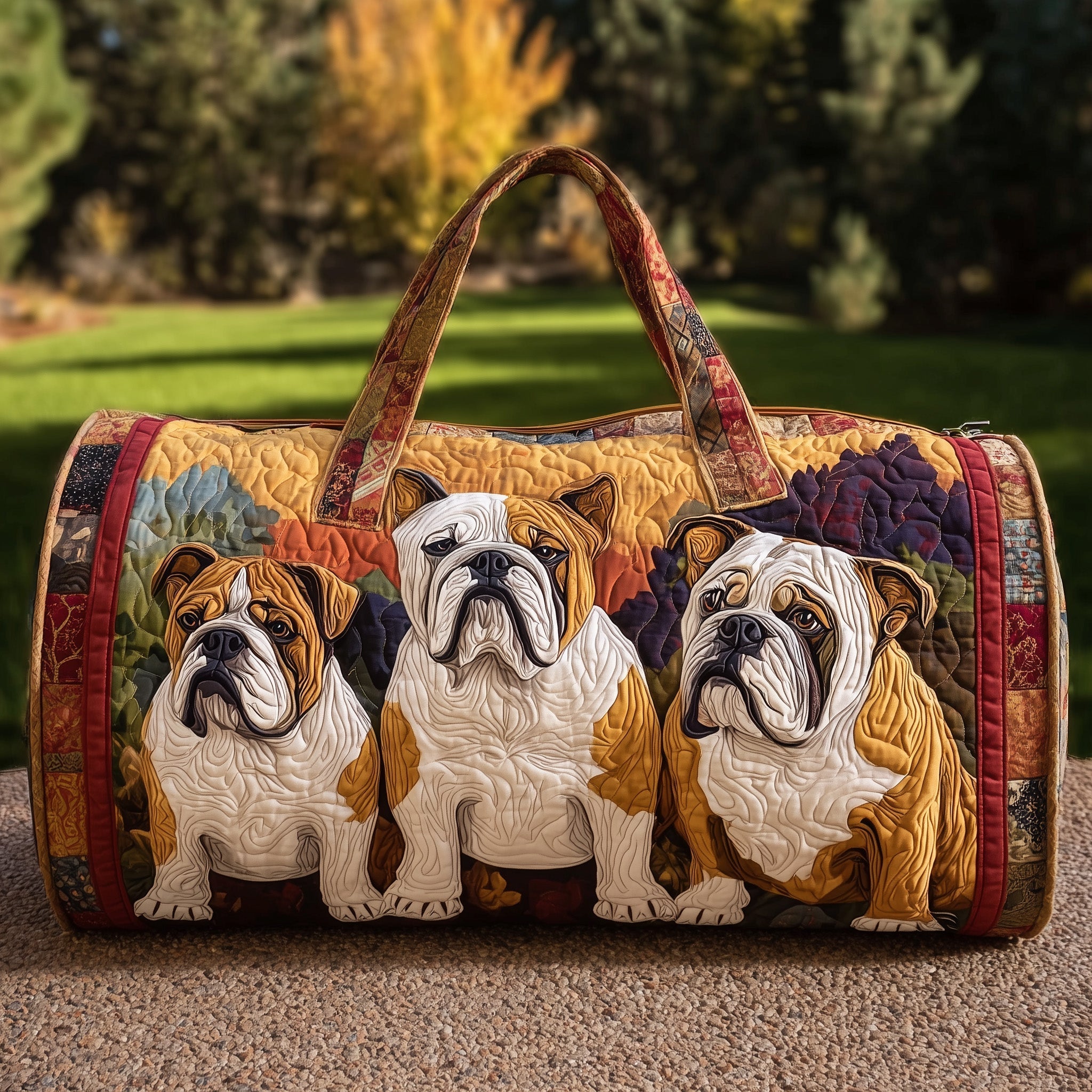 Bulldog Quilted Duffle Bag GFTONT2636 - Giftroza