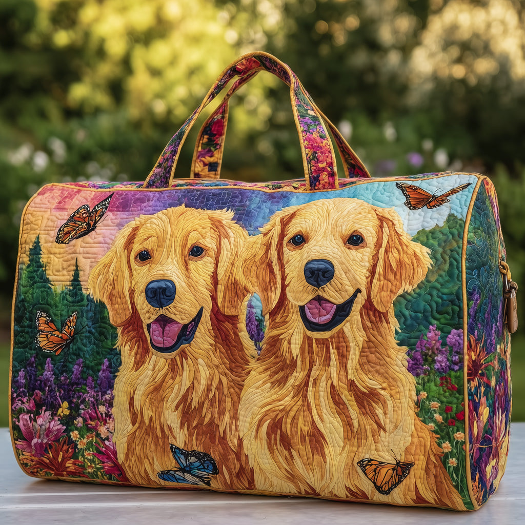 Golden Retrievers Quilted Duffle Bag GFTOMA3332 - Giftroza