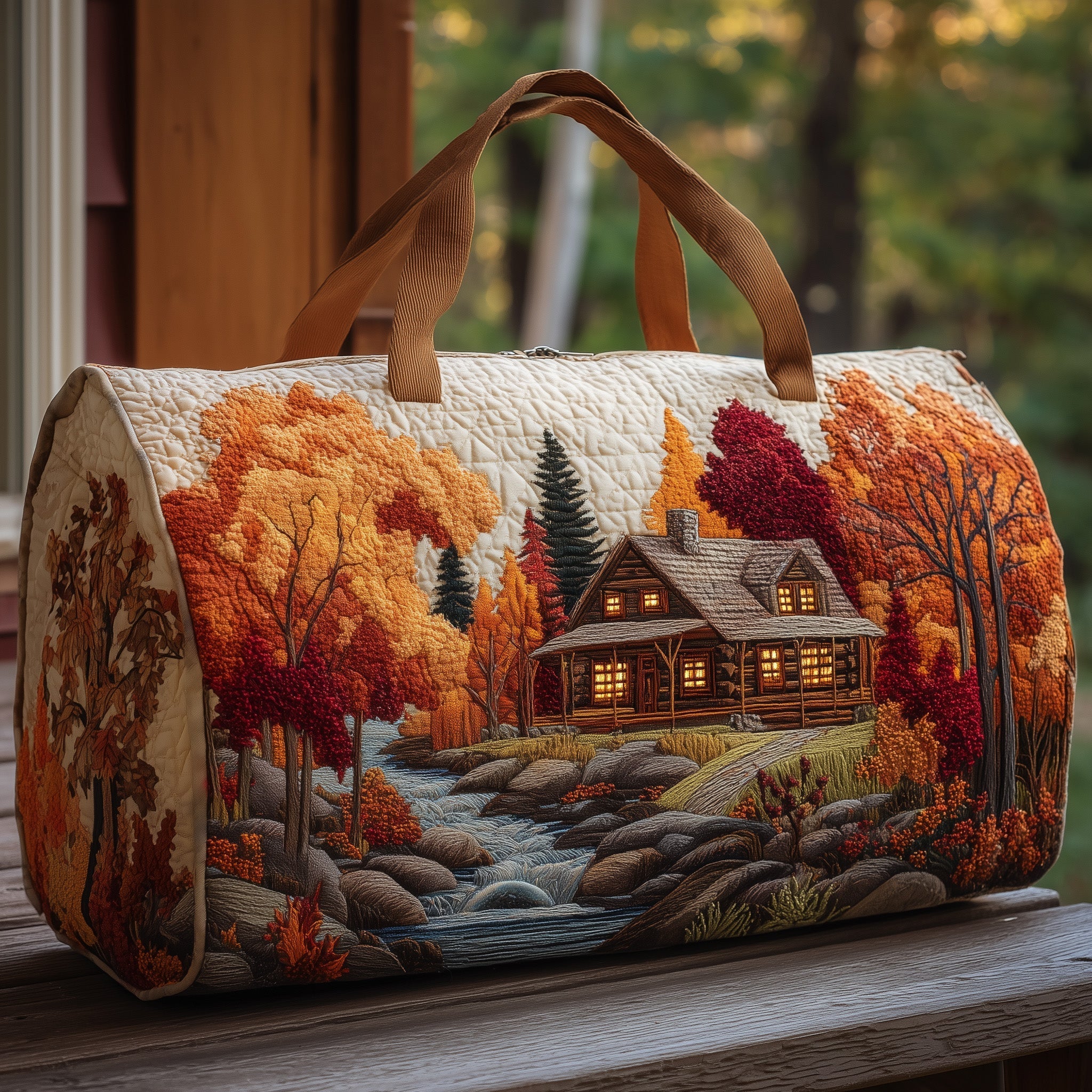 Autumn Cabin Quilted Duffle Bag GFTONT2820 - Giftroza