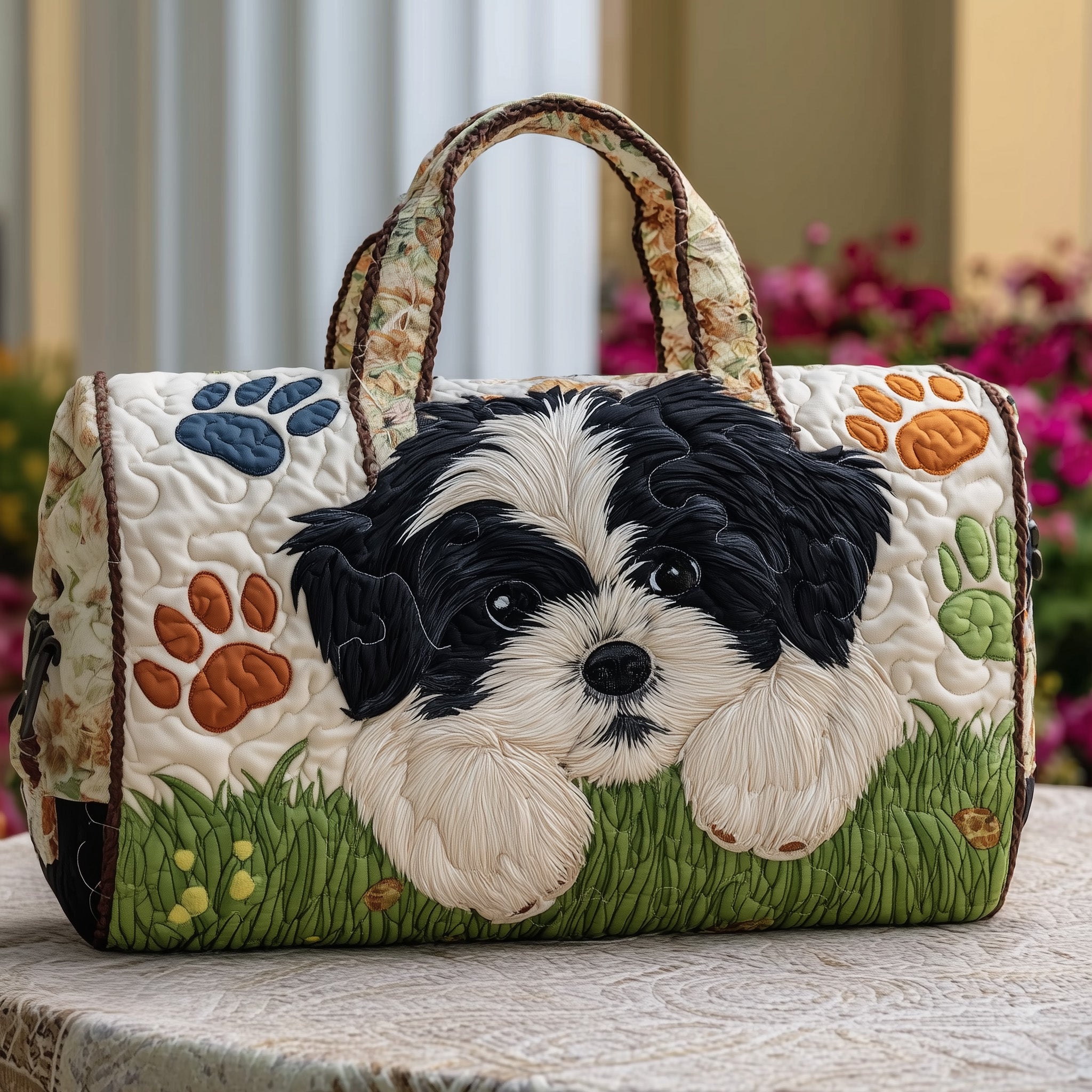 Shih Tzu Quilted Duffle Bag GFTOMA3764 - Giftroza