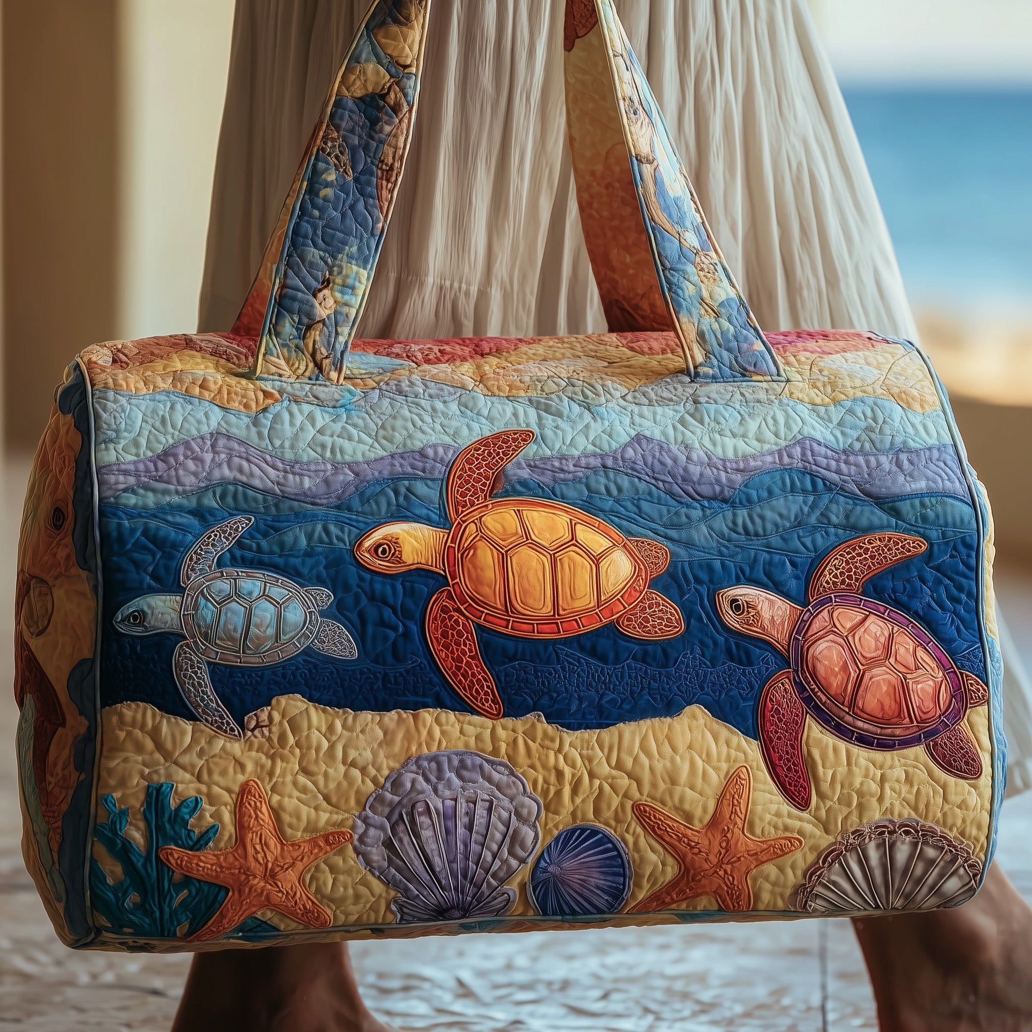 Turtle Quilted Duffle Bag GFTOMA2039 - Giftroza