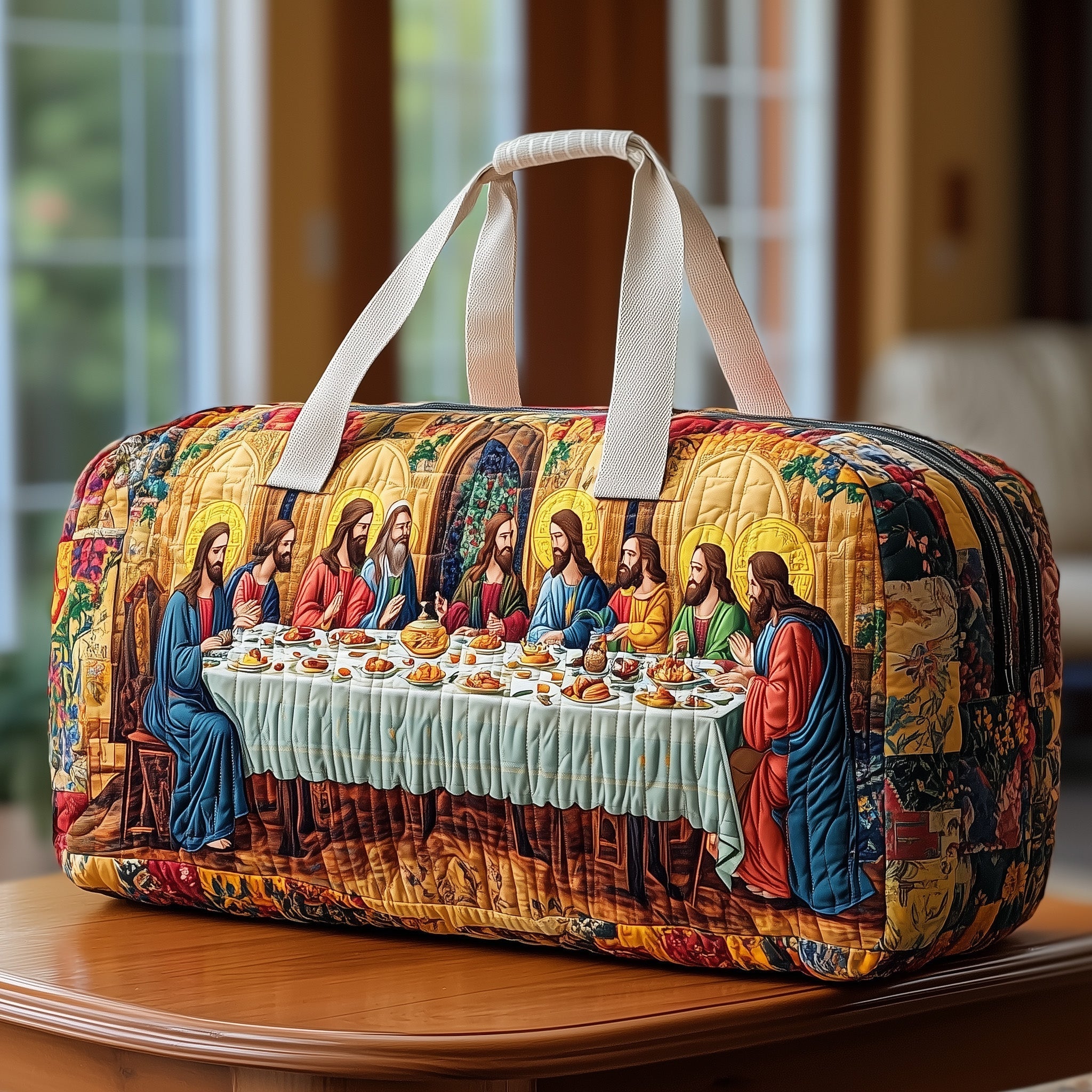 Sacred Supper Quilted Duffle Bag GFTONT3594 - Giftroza