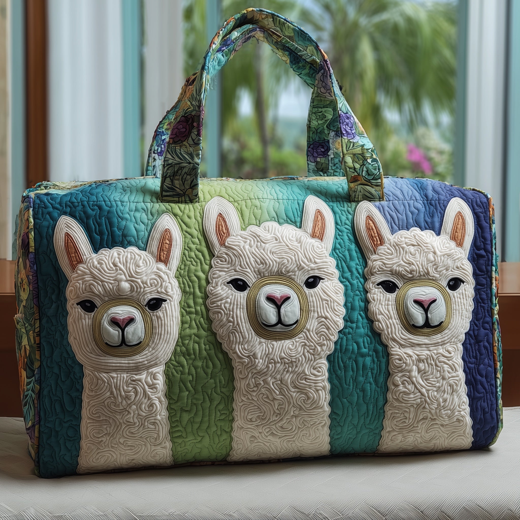 Llama Quilted Duffle Bag GFTONT2432 - Giftroza