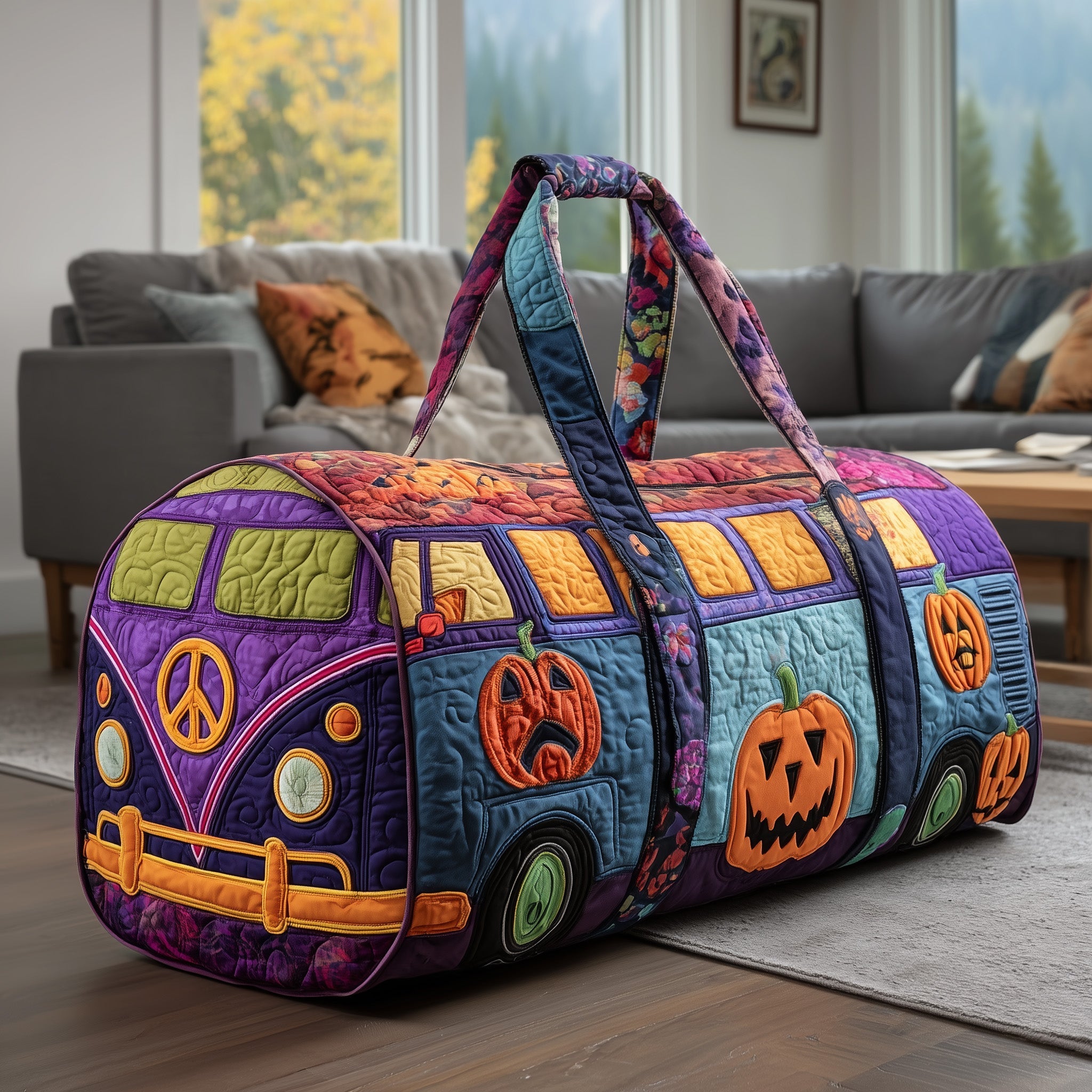 Spooky Journey Quilted Duffle Bag GFTOTP11181 - Giftroza