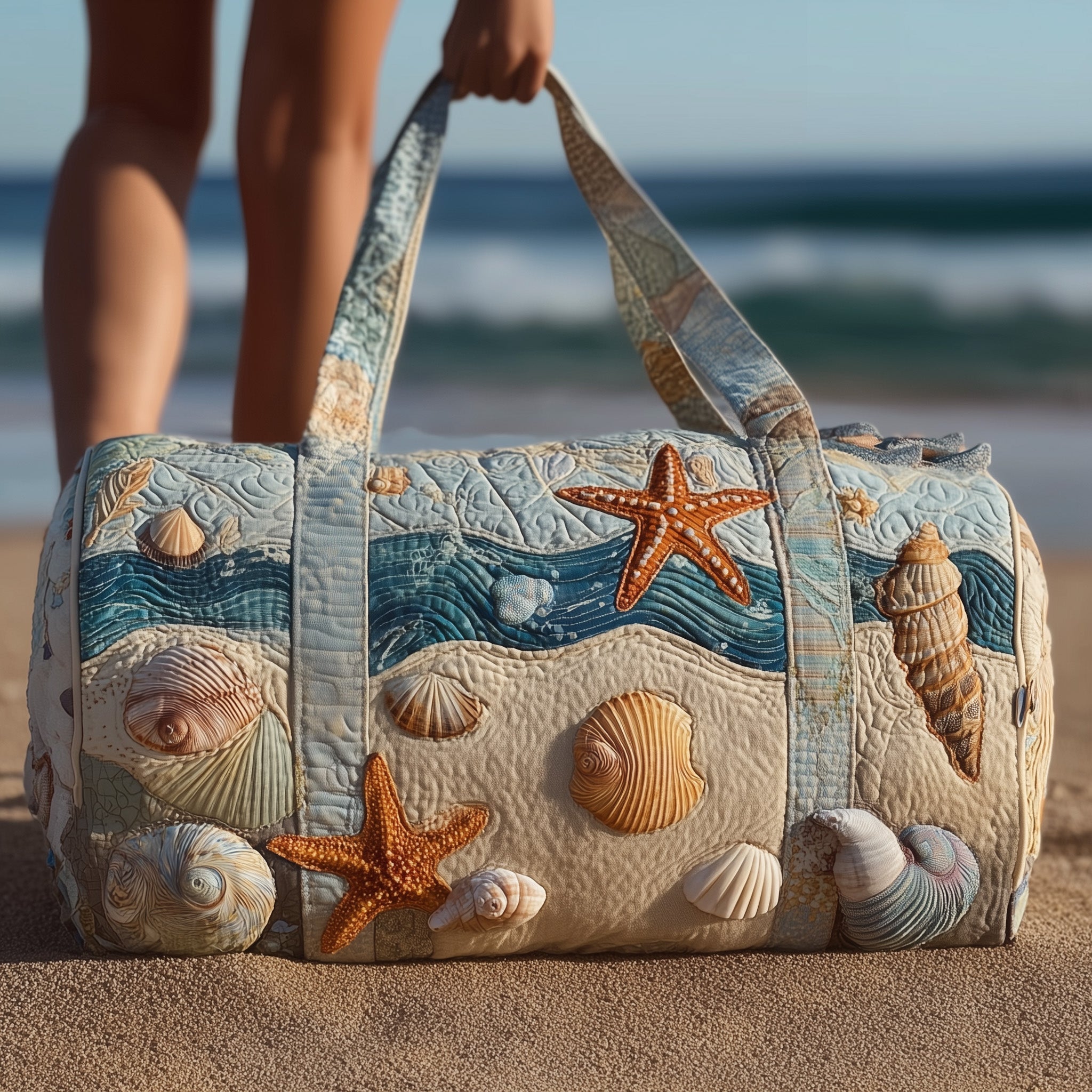 Ocean Breeze Quilted Duffle Bag GFTOMA2894 - Giftroza