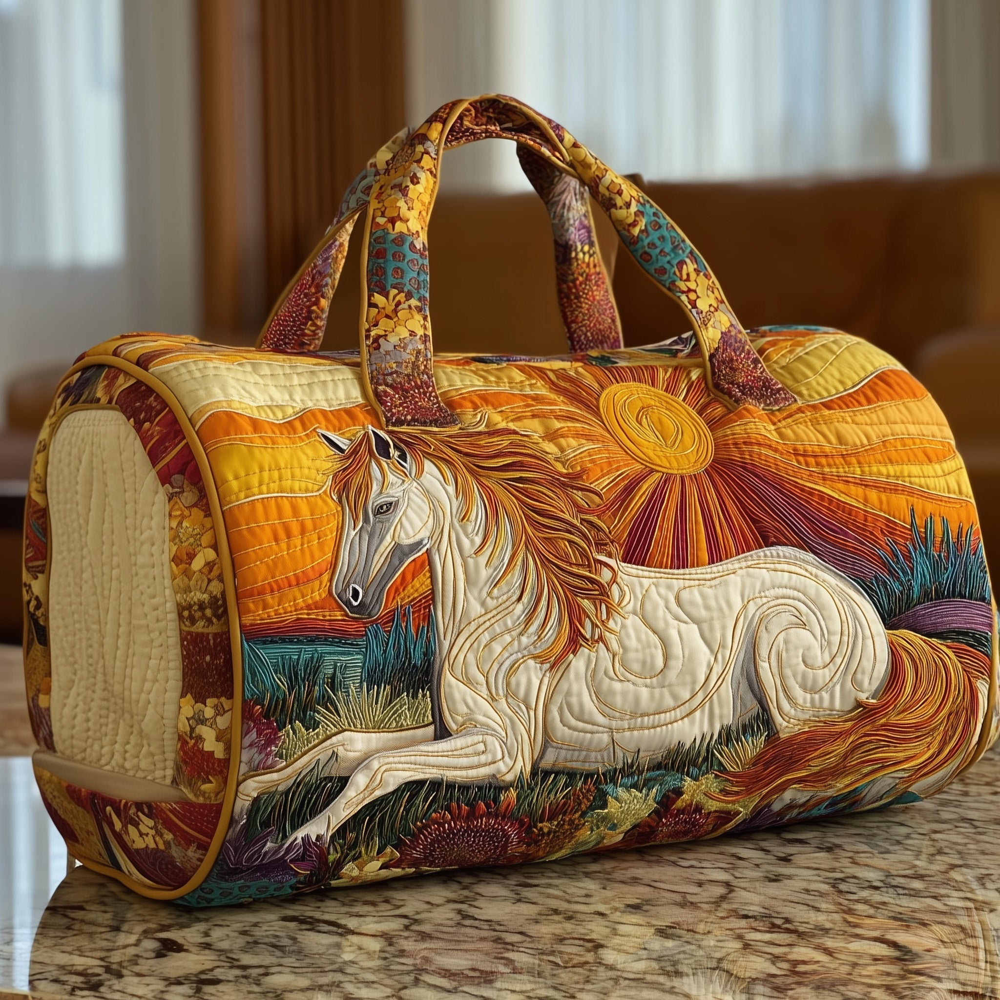 Horse Quilted Duffle Bag GFTOMA4180 - Giftroza