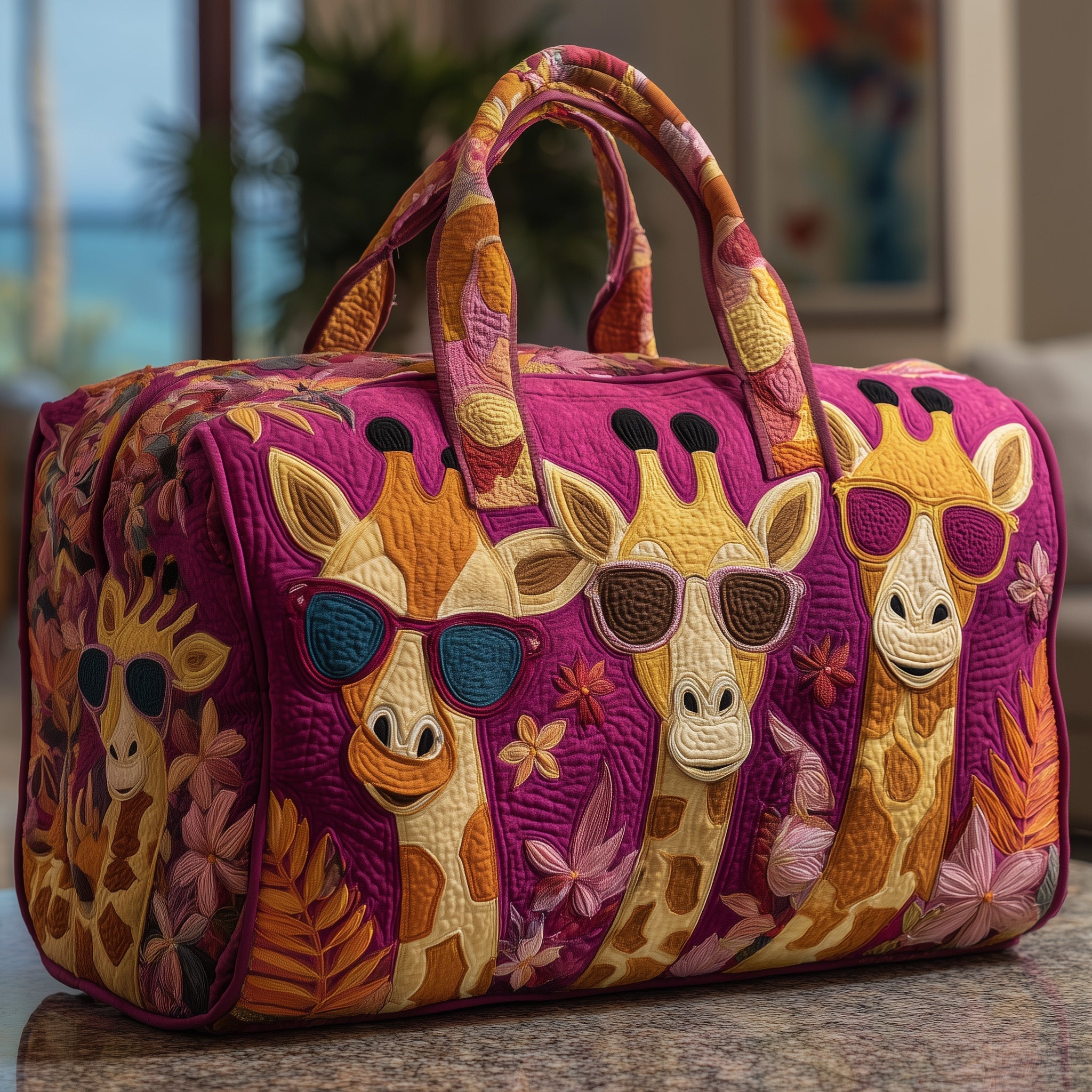Giraffe Quilted Duffle Bag GFTOMA3885 - Giftroza