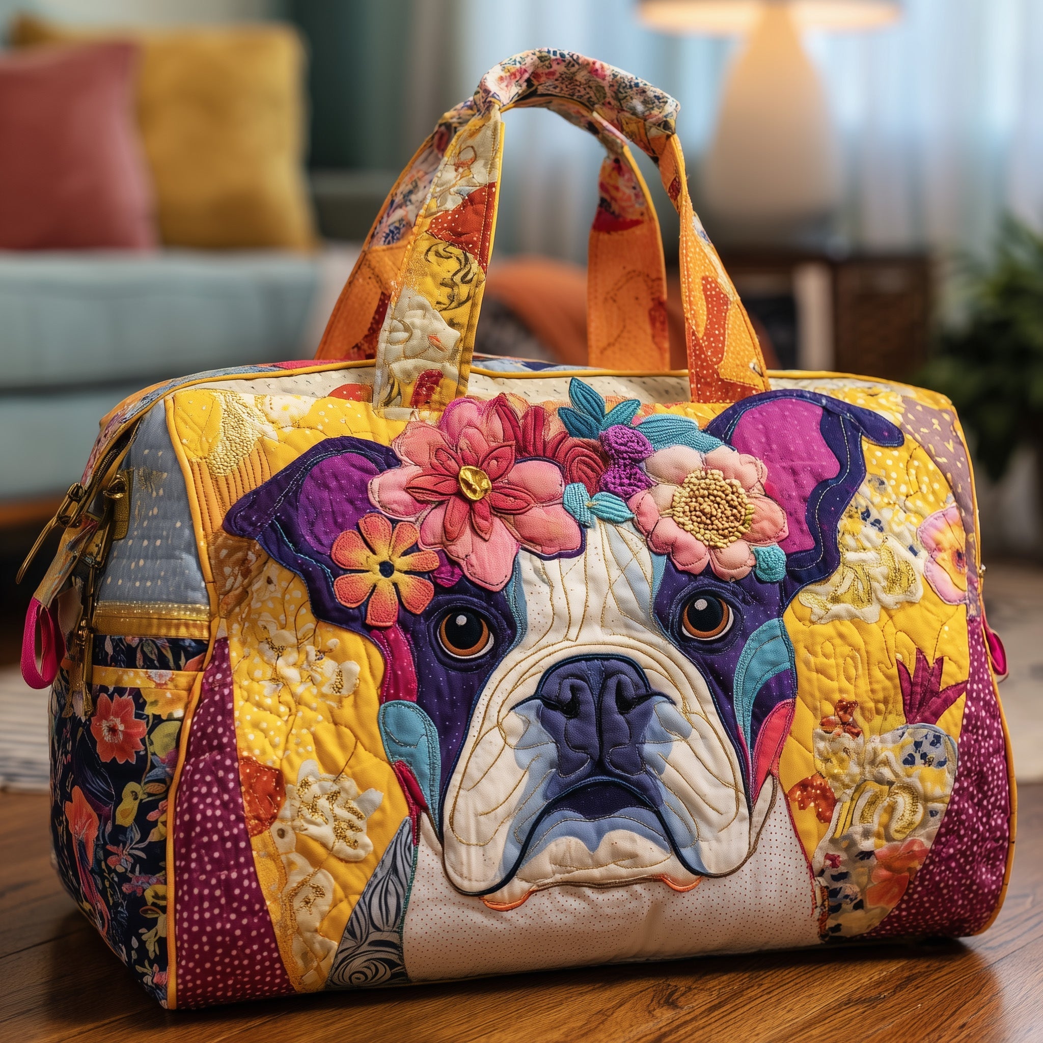 Bulldog Quilted Duffle Bag GFTONL5819 - Giftroza