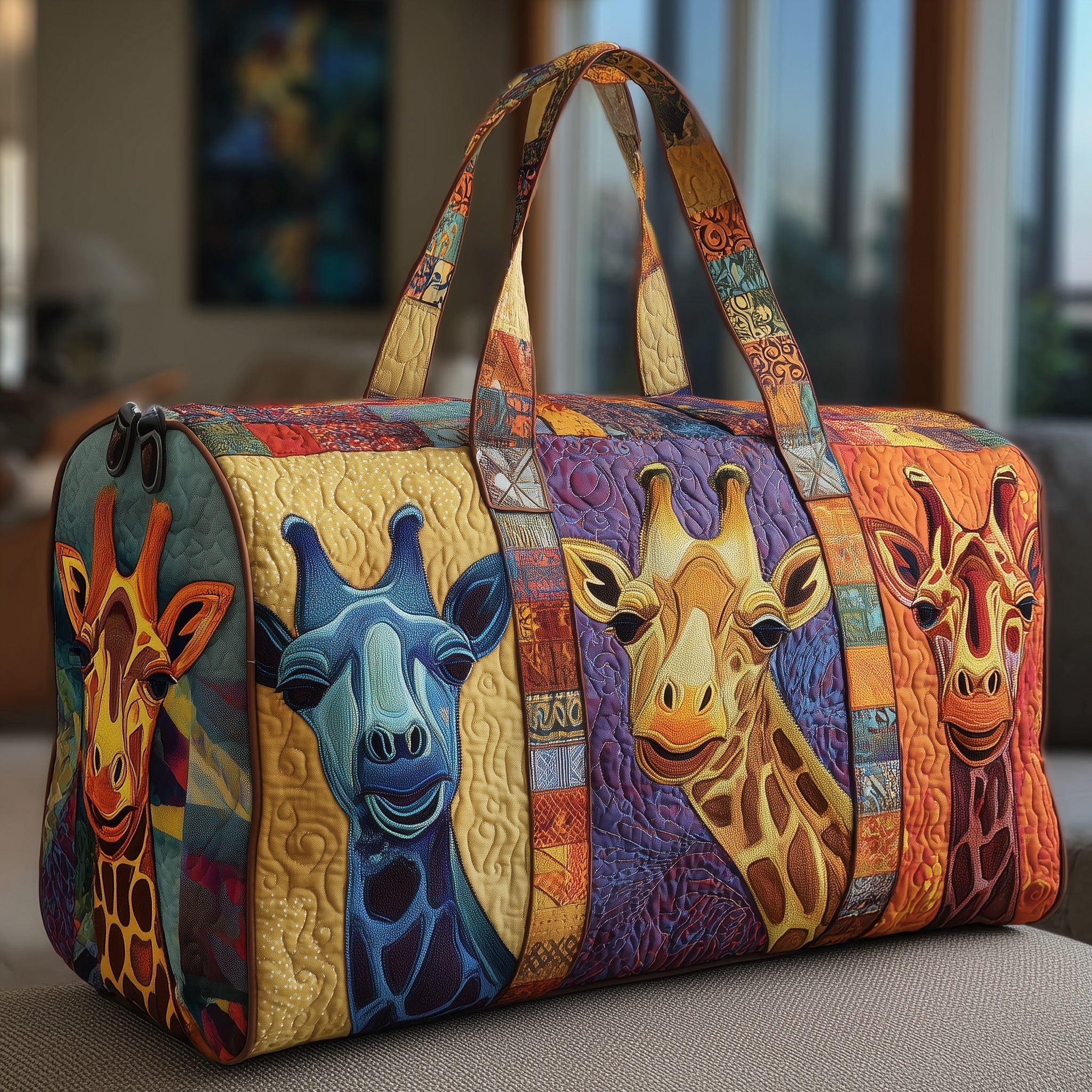 Giraffe Quilted Duffle Bag GFTOMA3883 - Giftroza