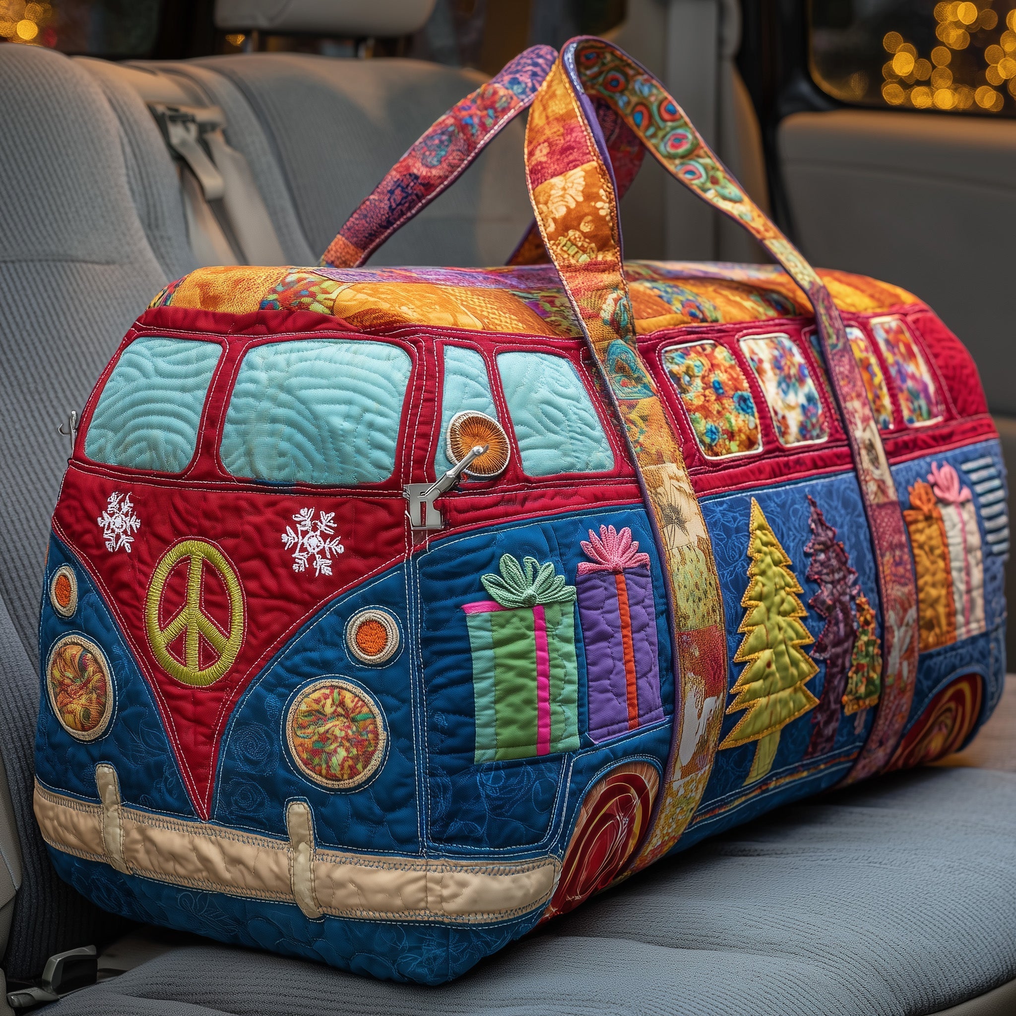 Christmas Van Quilted Duffle Bag GFTOHD10240 - Giftroza