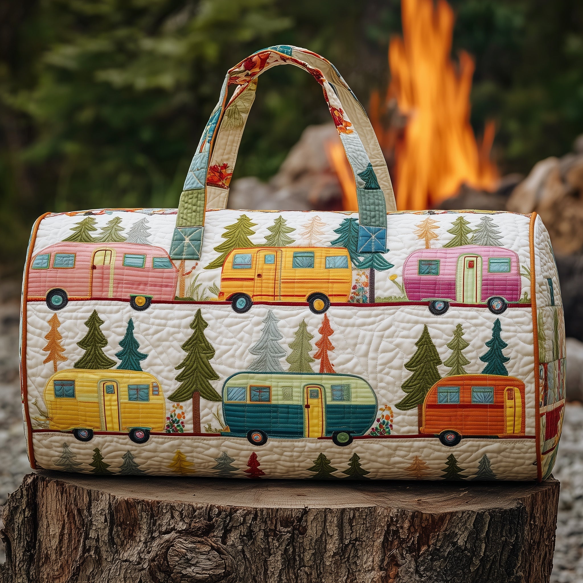 Cozy Camper Quilted Duffle Bag GFTOMA3477 - Giftroza