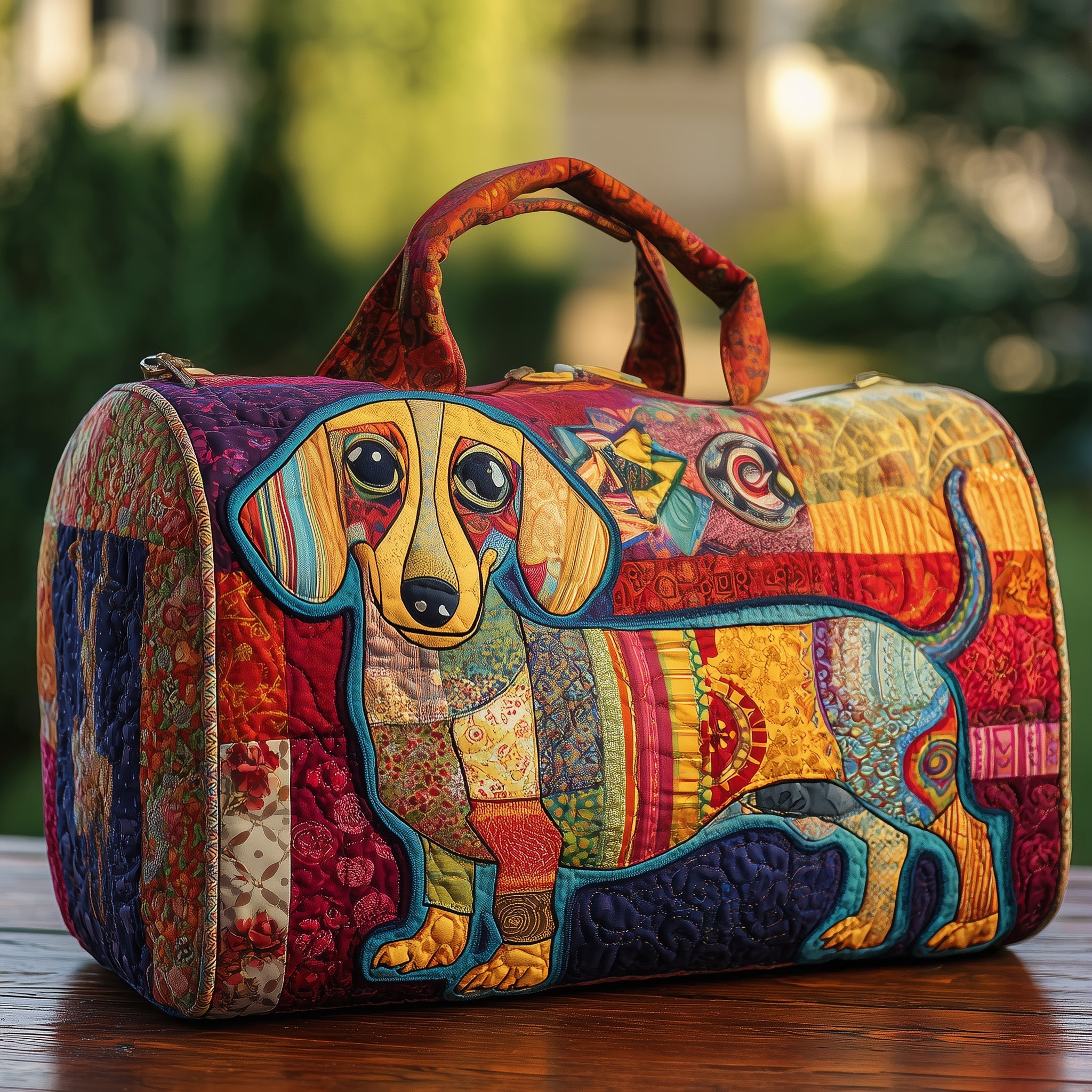 Dachshund Quilted Duffle Bag GFTONL5638 - Giftroza