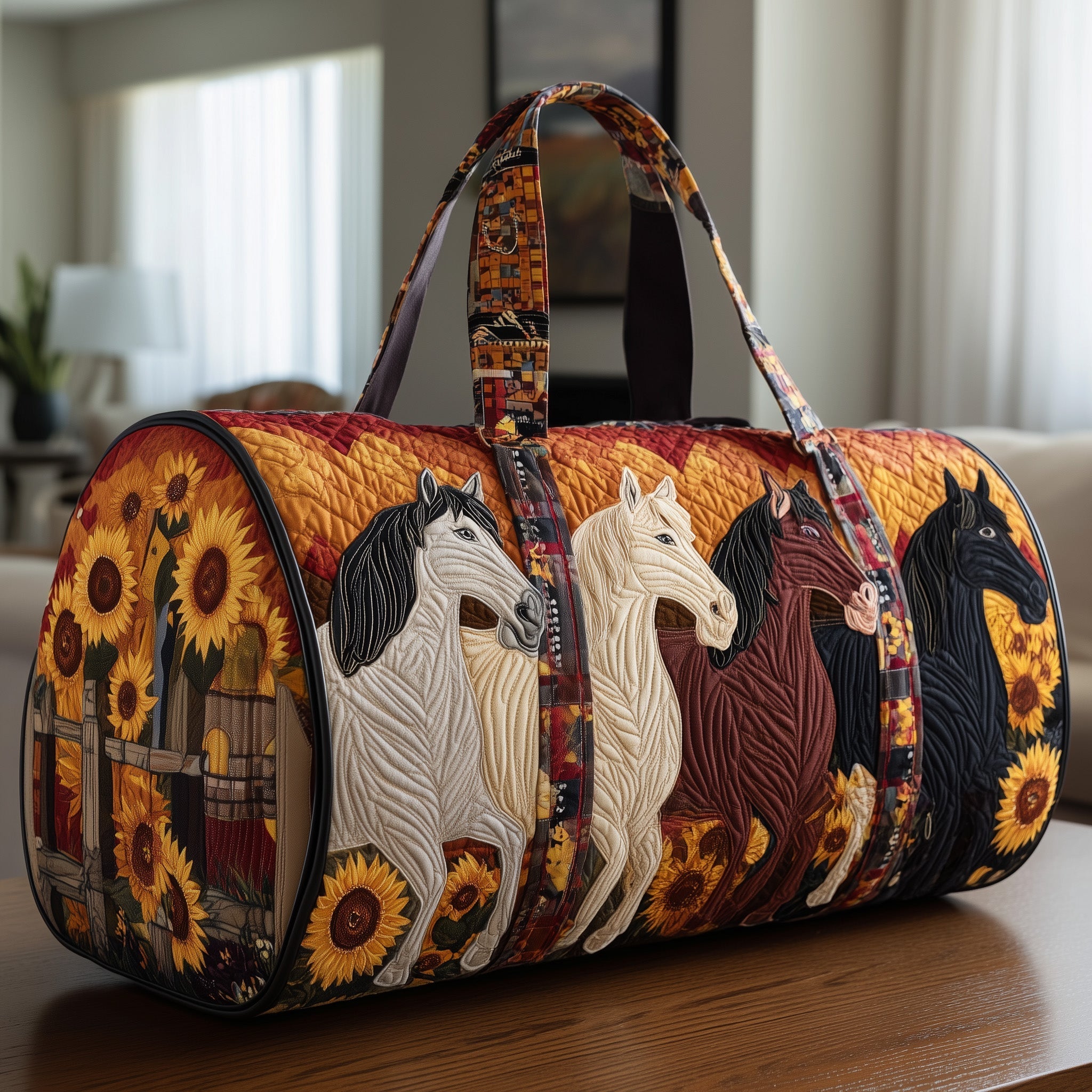 Rustic Horse Quilted Duffle Bag GFTOTP9641 - Giftroza