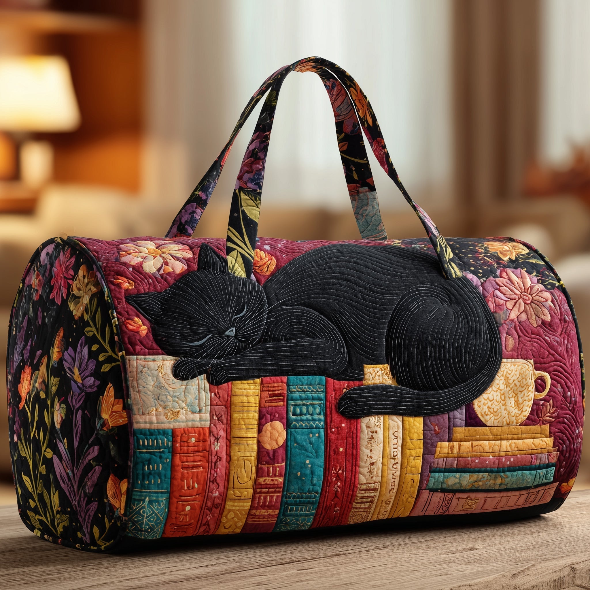 Cozy Library Quilted Duffle Bag GFTOMA3045 - Giftroza