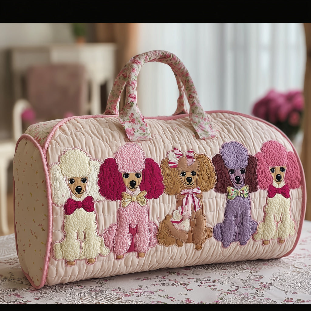 Poodles Quilted Duffle Bag GFTOMA3324 - Giftroza