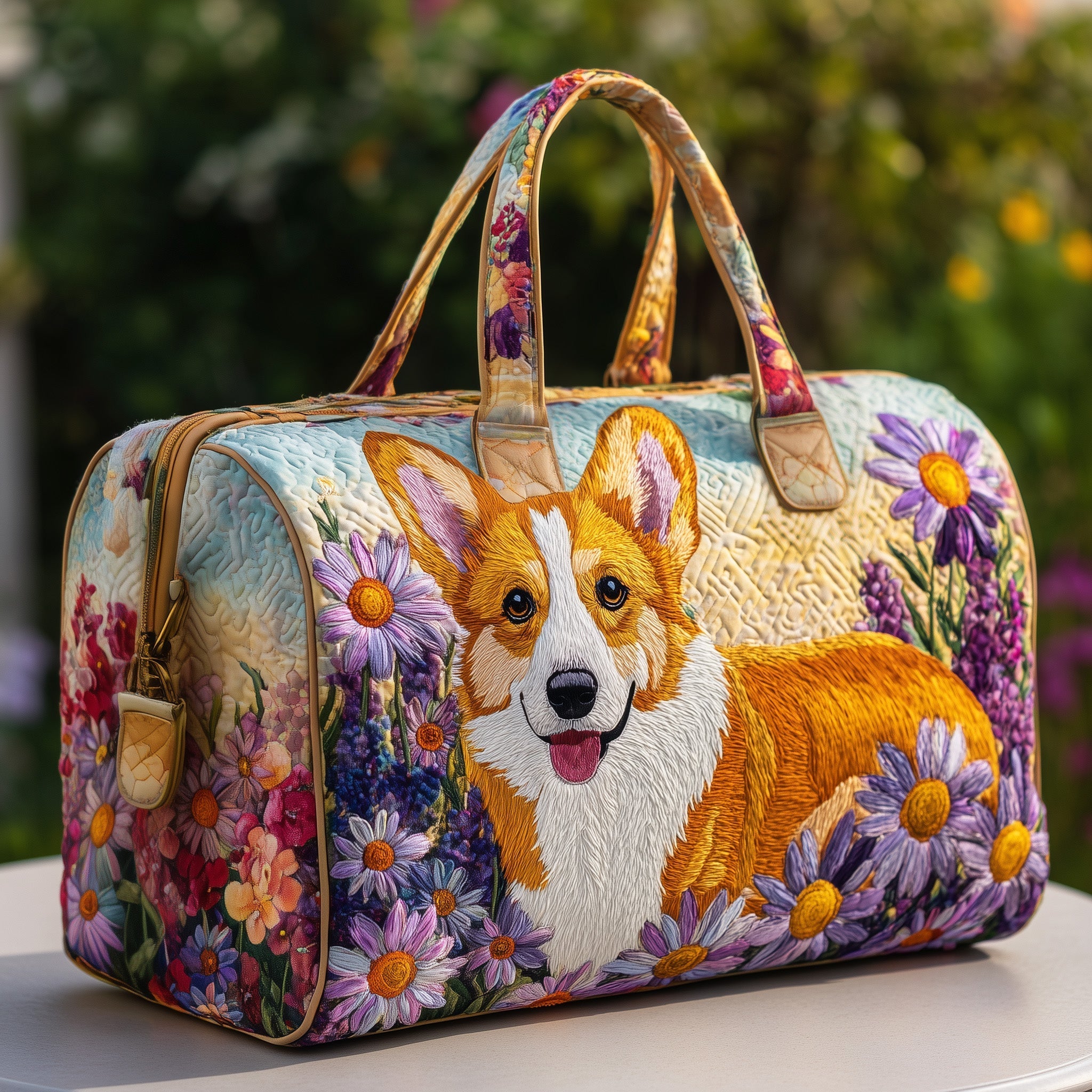 Corgi Quilted Duffle Bag GFTOMA3497 - Giftroza