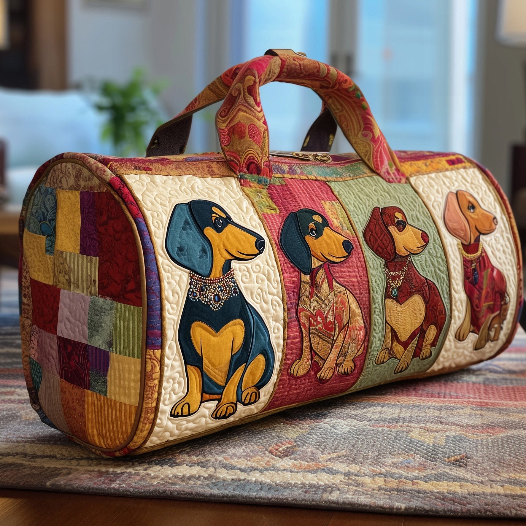 Dachshund  Quilted Duffle Bag GFTOYC20 - Giftroza