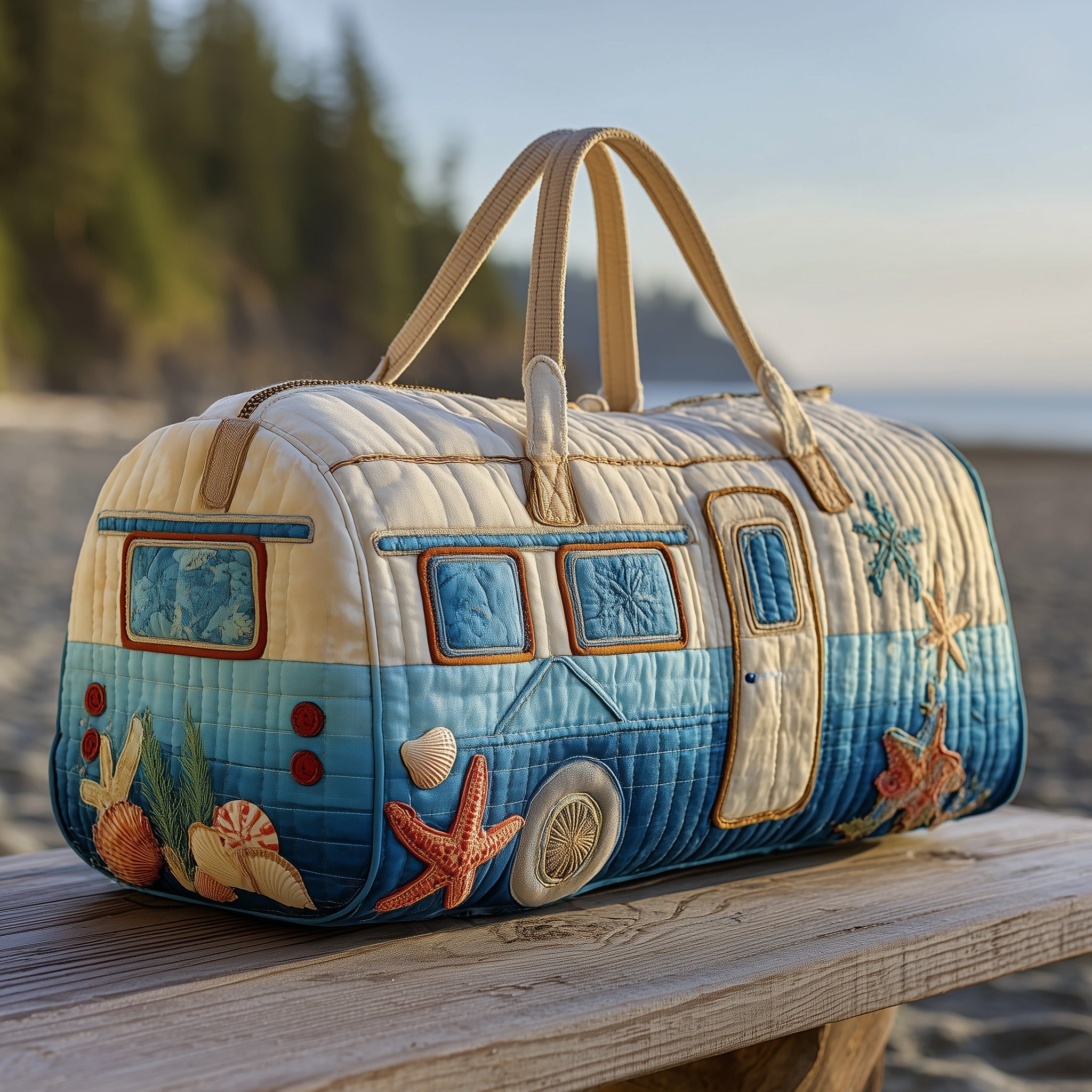 Beachside Trailer Quilted Duffle Bag GFTOTP10805 - Giftroza