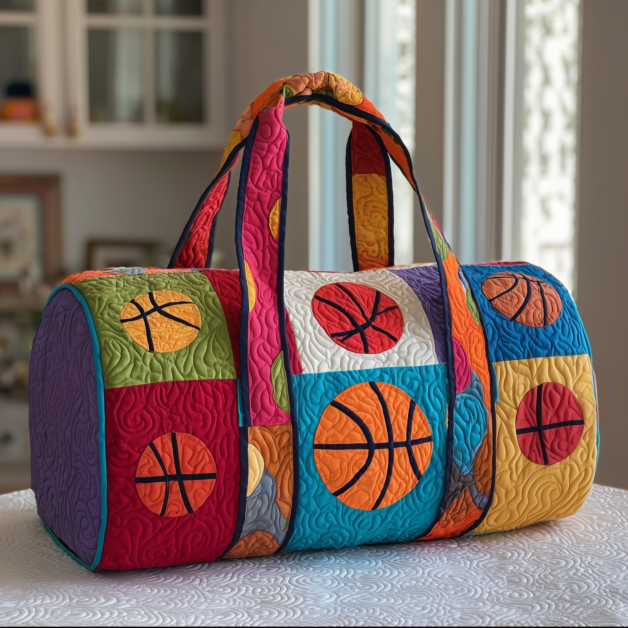Basketball Quilted Duffle Bag GFTOMA3428 - Giftroza