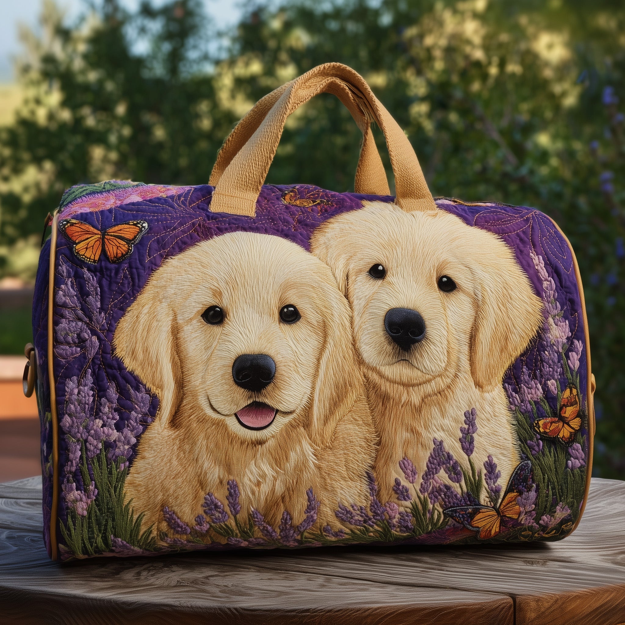 Golden Retriever Quilted Duffle Bag GFTONT2662 - Giftroza