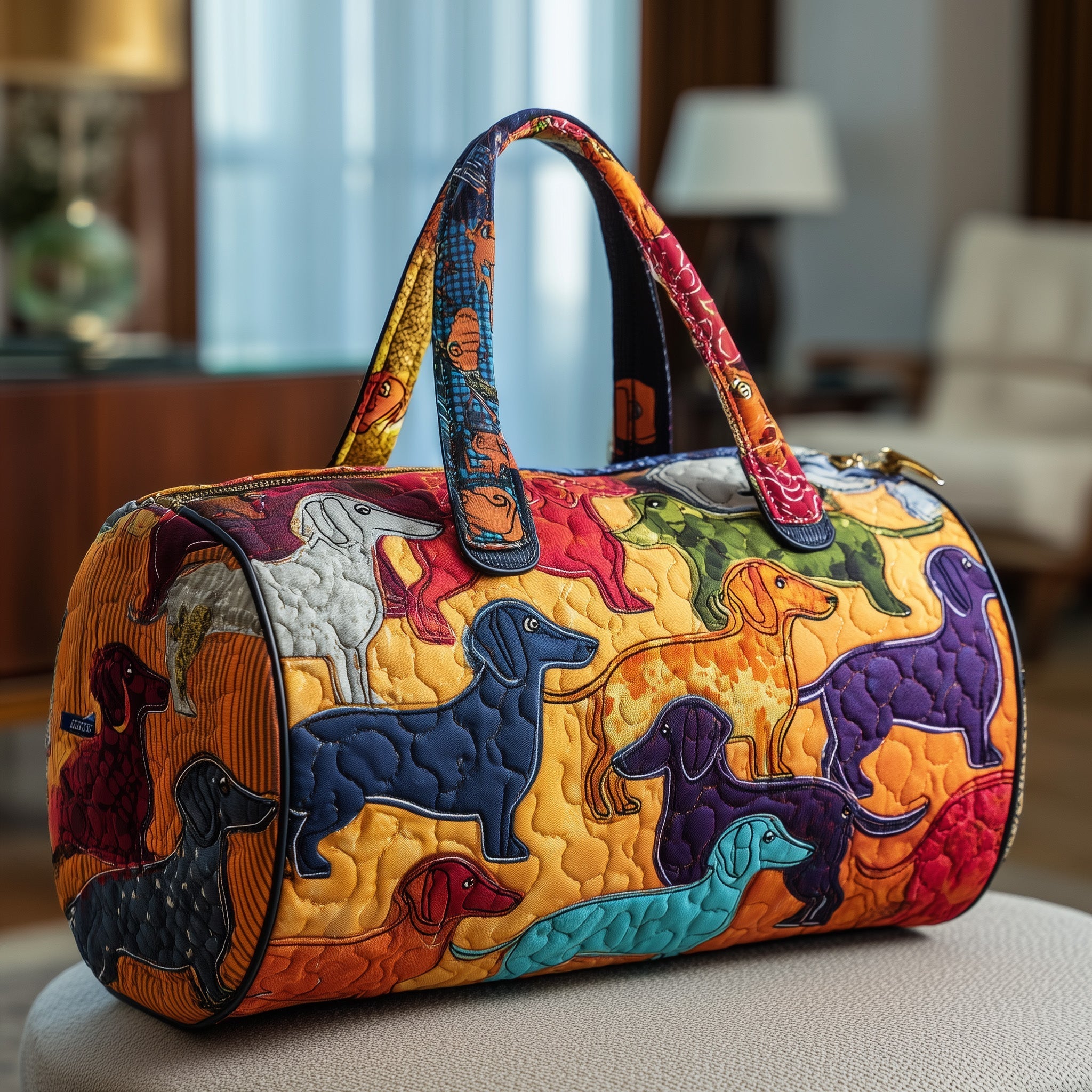 Sausage Dogs Quilted Duffle Bag GFTONT2328 - Giftroza