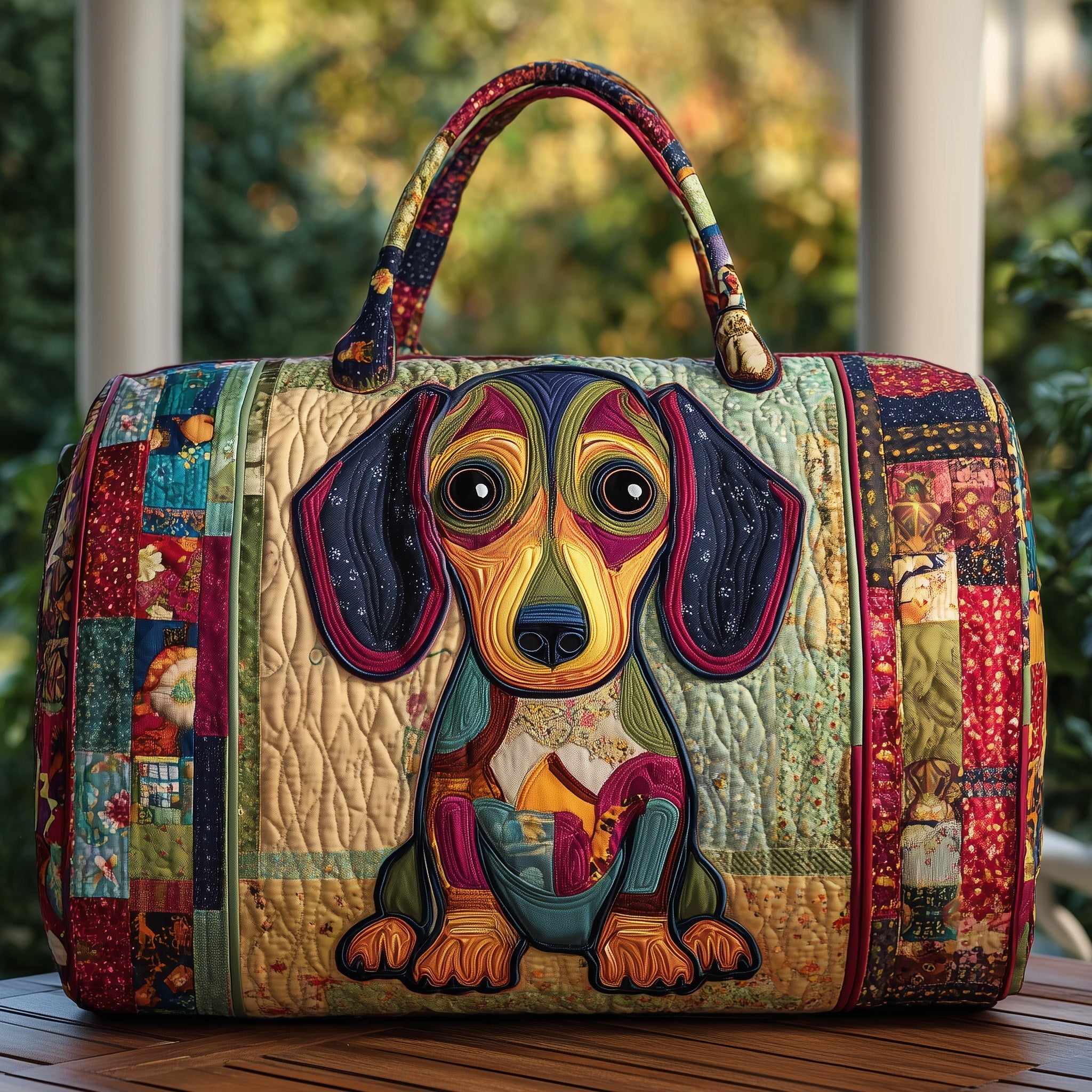 Dachshund Quilted Duffle Bag GFTONL5642 - Giftroza