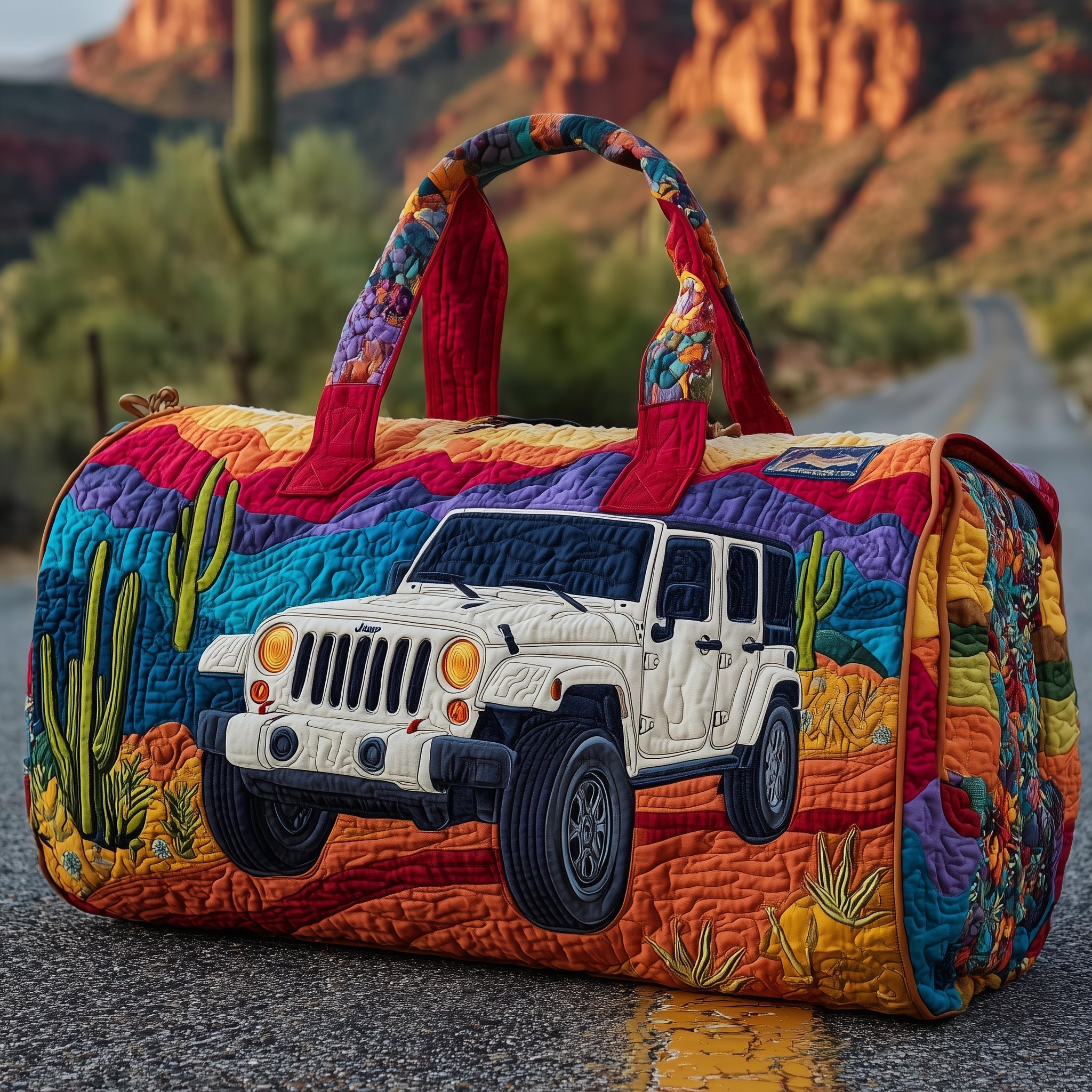 OffRoad Dreams Quilted Duffle Bag GFTOMA3406 - Giftroza